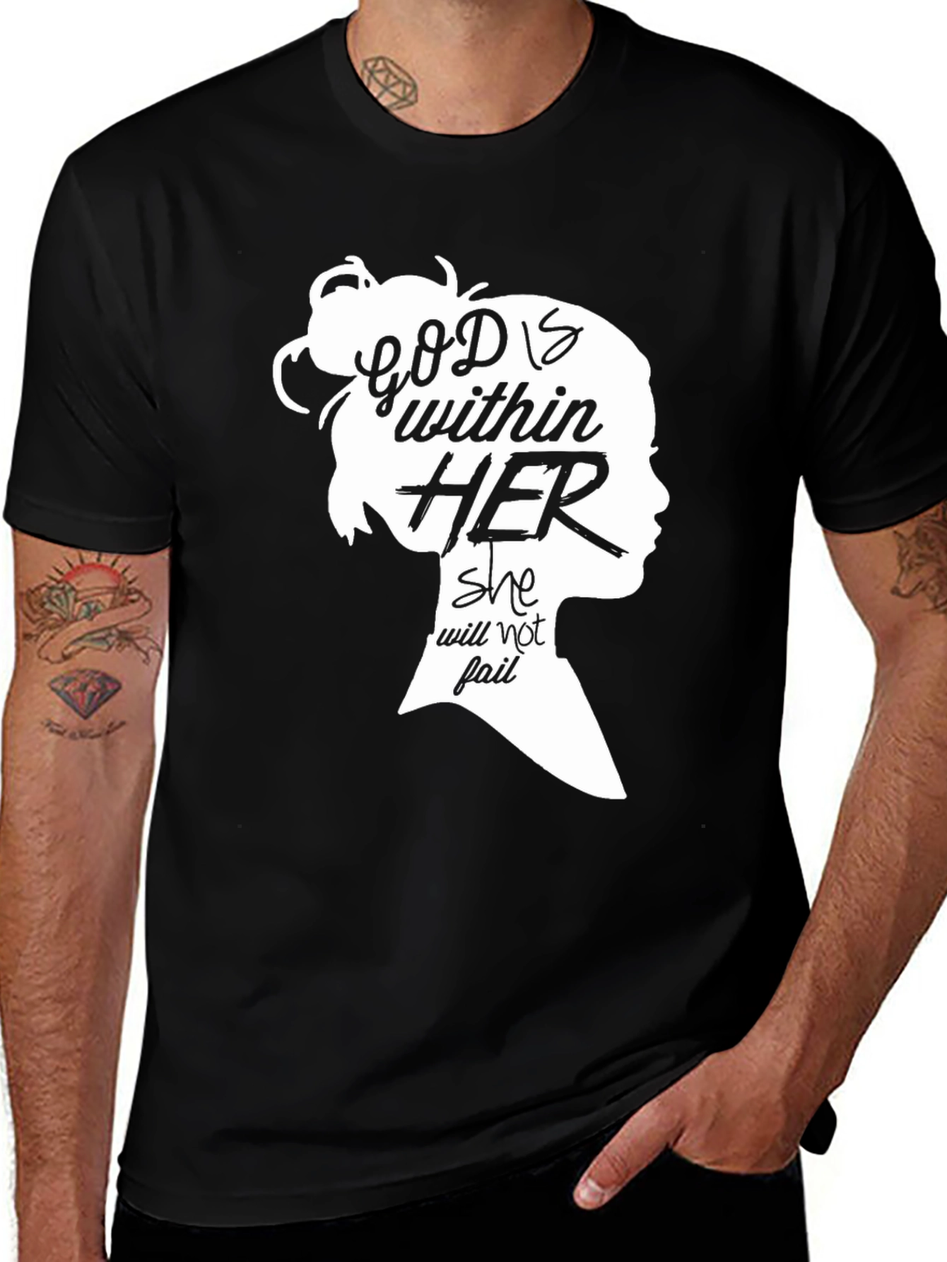 Variant 23 of God Within Her T-Shirt - Inspirational Graphic Tee