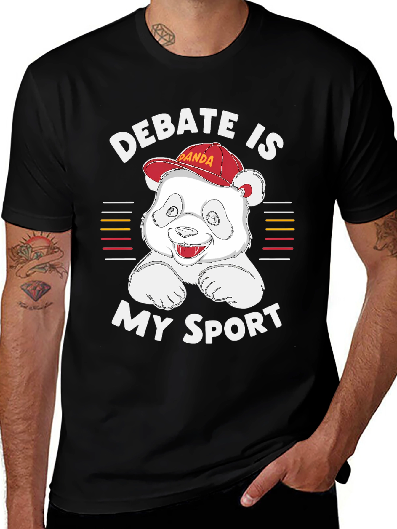 Variant 9 of Debate Is My Sport Panda T-Shirt