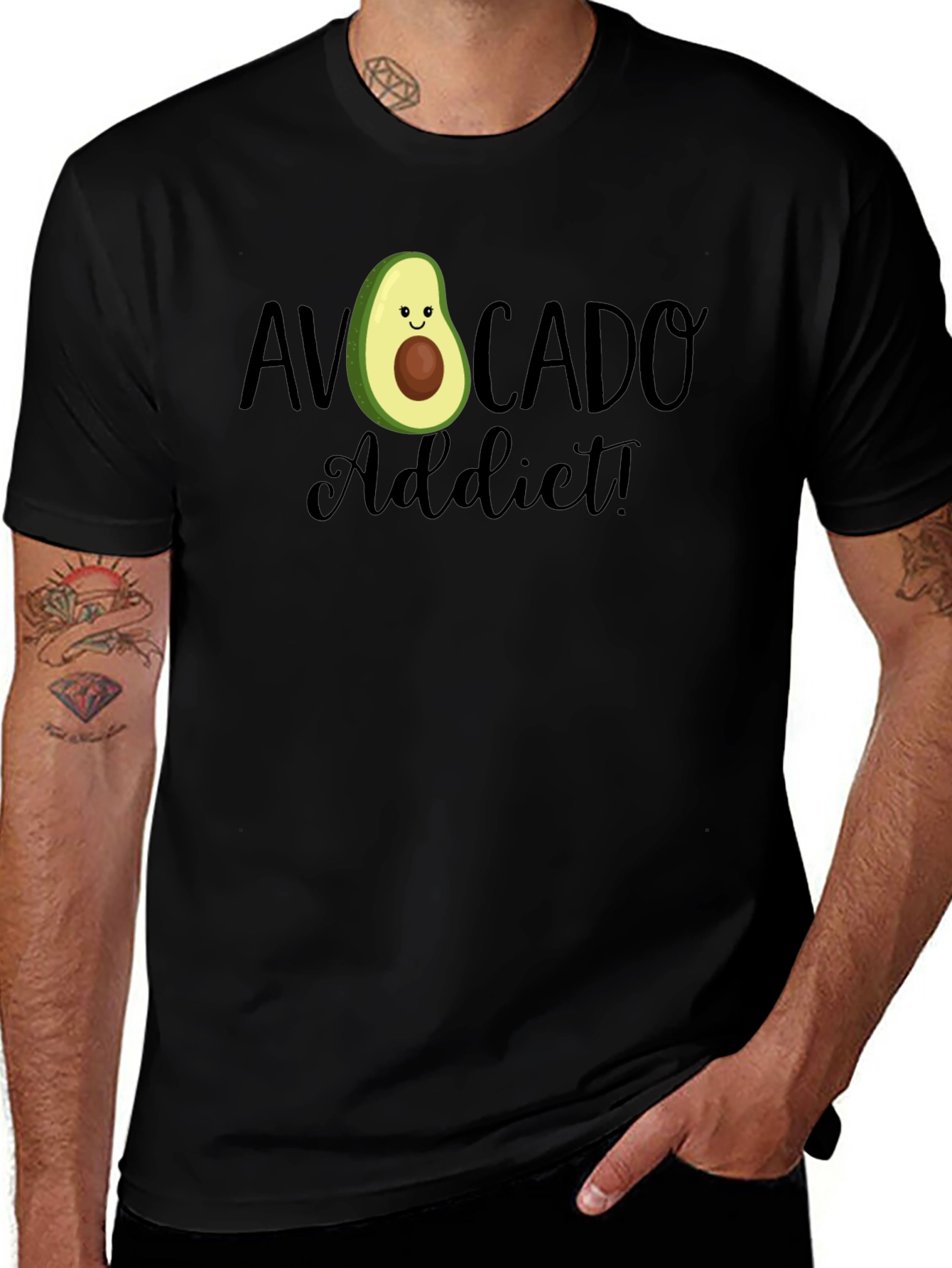 Variant 24 of Avocado Addict T-Shirt - Unisex Crew Neck Tee