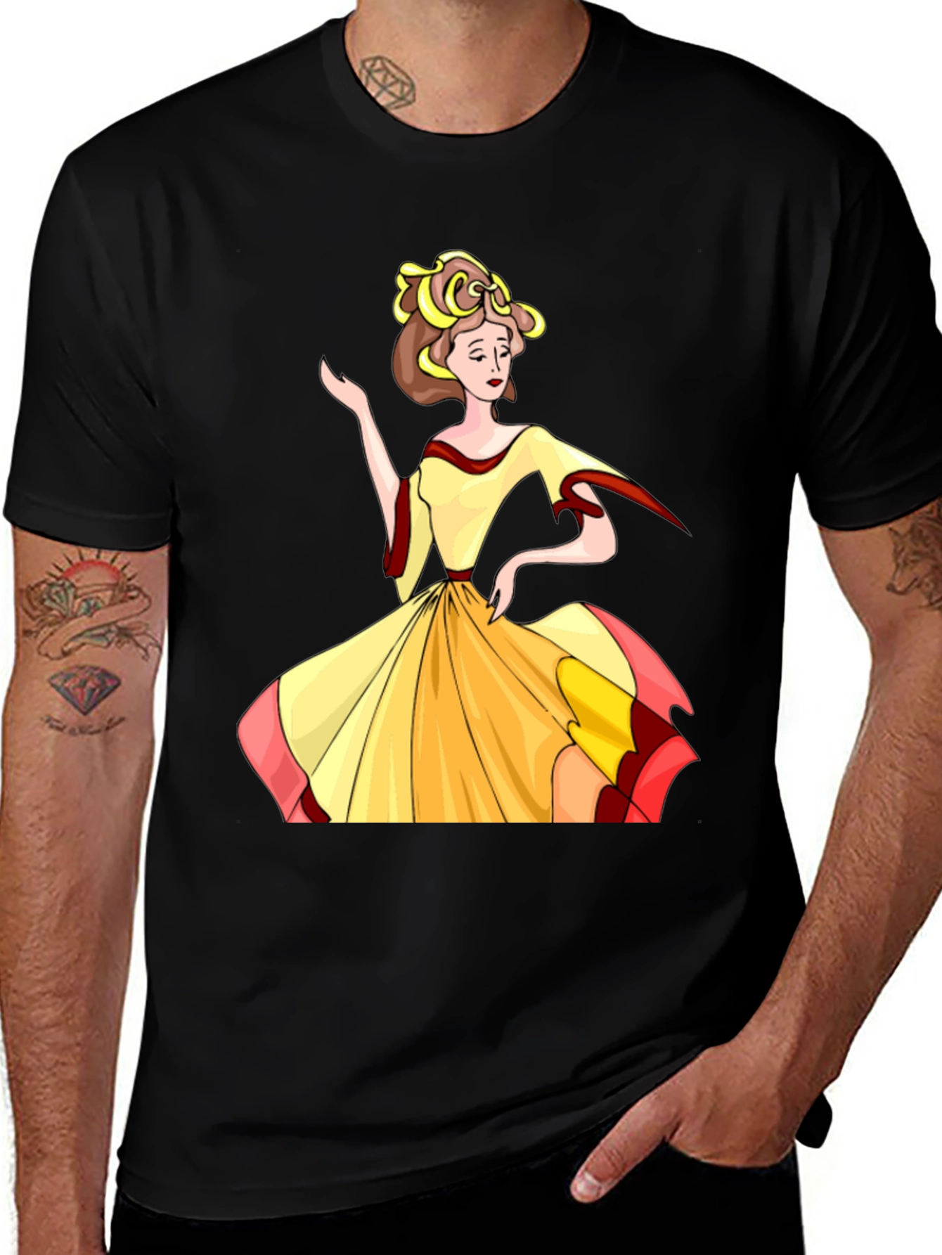 Variant 19 of Vintage Cartoon Woman T-Shirt