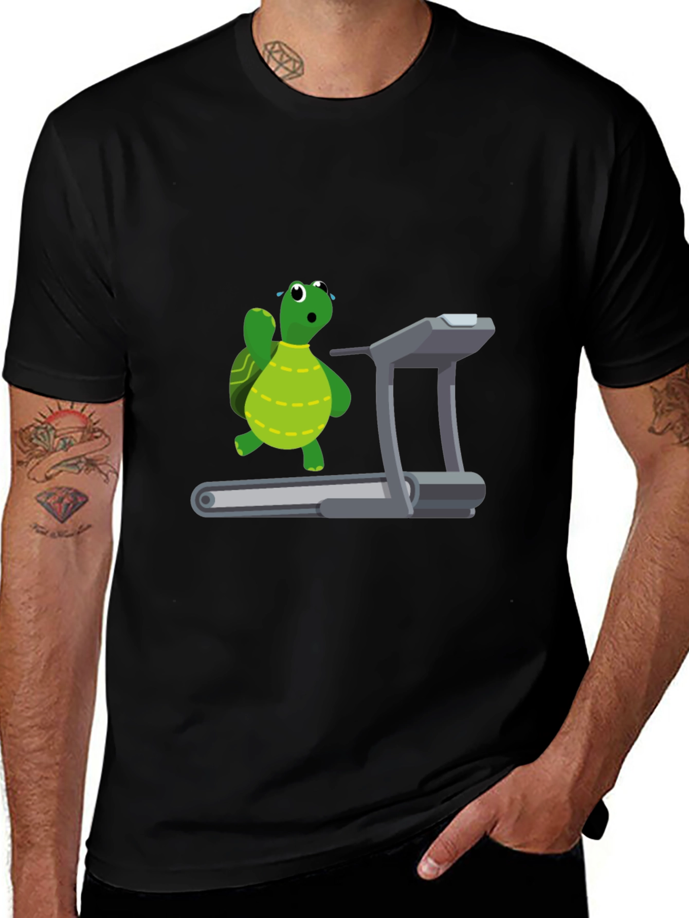 Black Turtle Treadmill T-Shirt main image