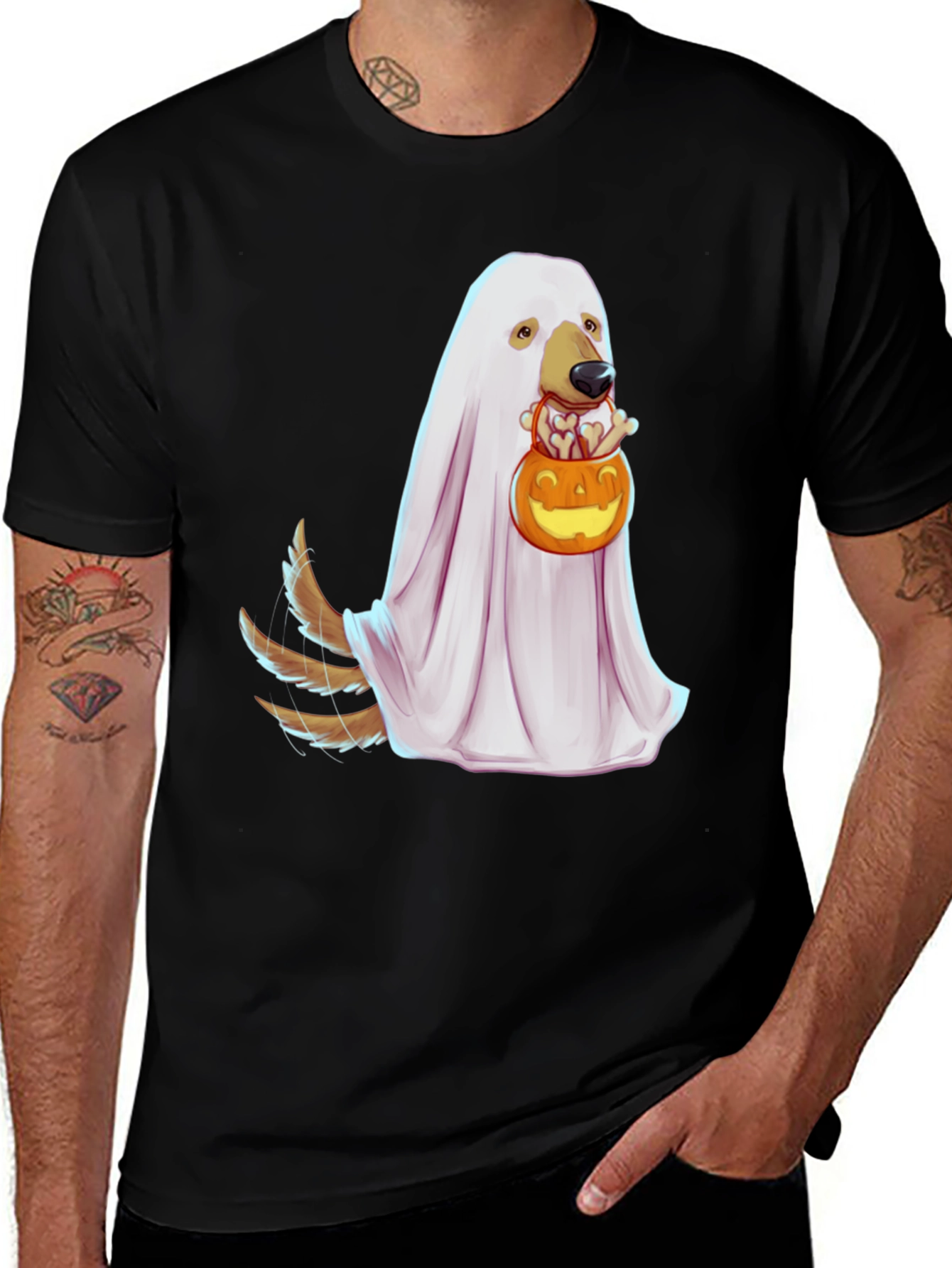 Variant 11 of Dog Ghost Costume Halloween T-Shirt