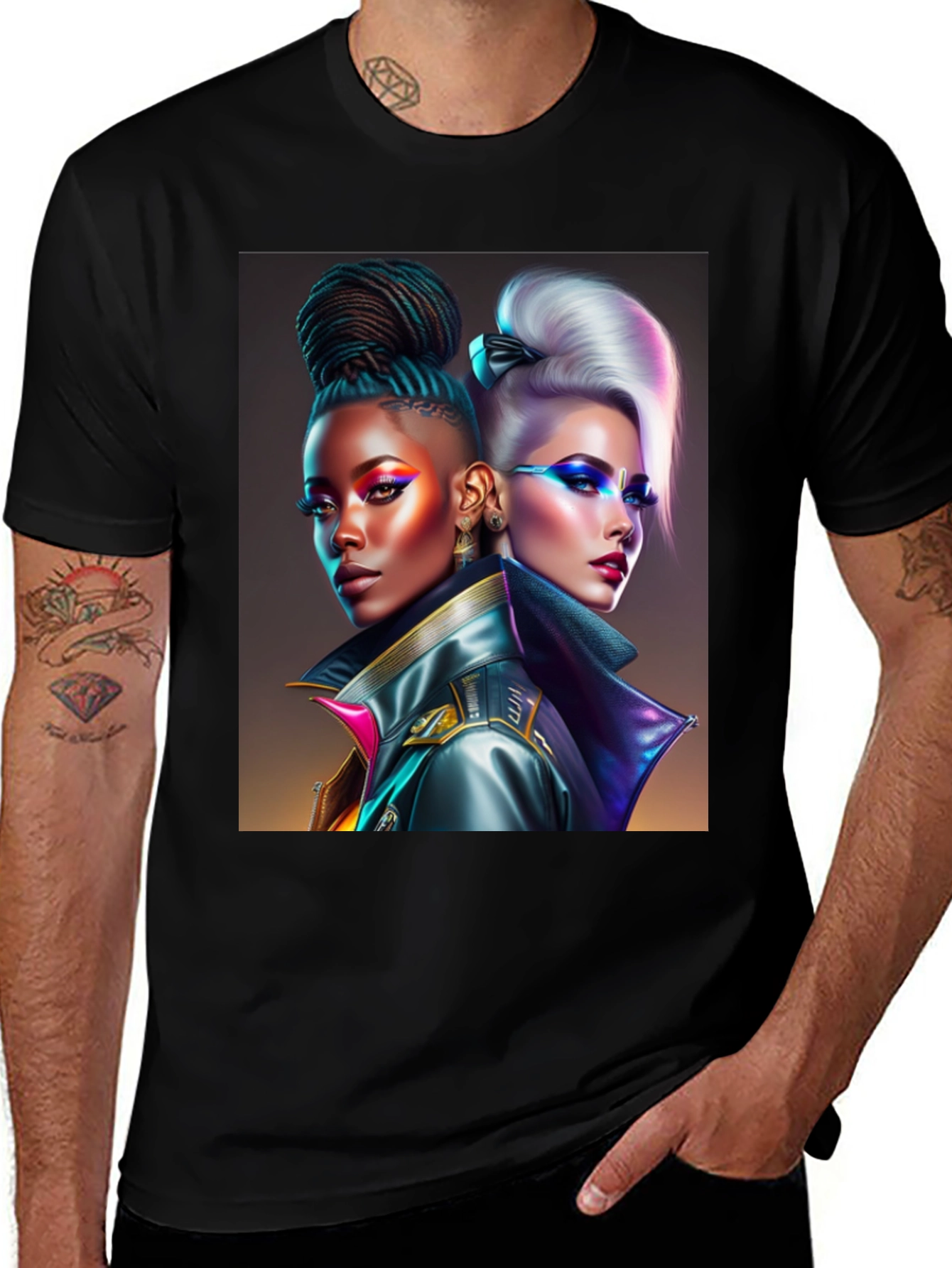 Variant 16 of Cyberpunk Style Tee - Edgy Fashion Statement