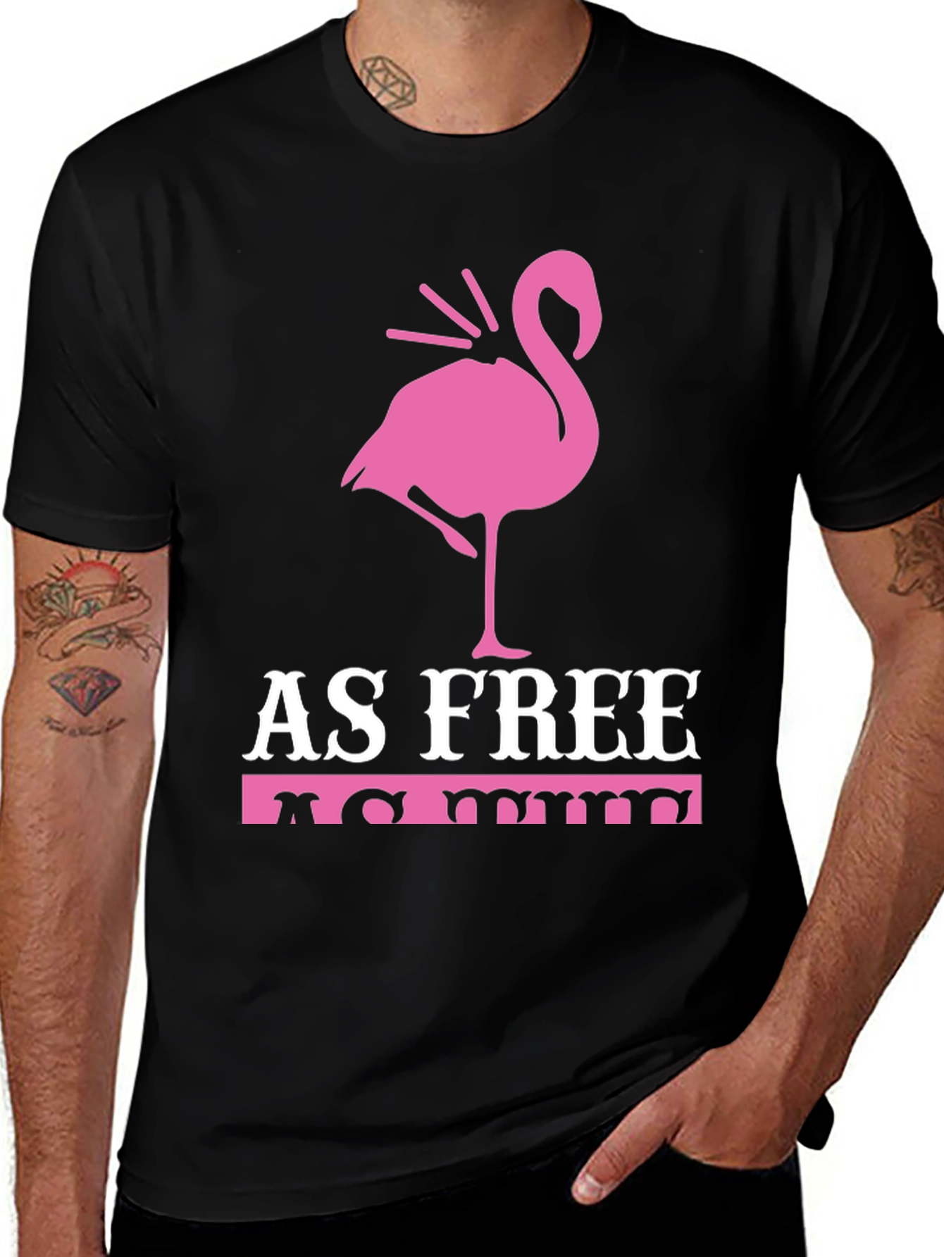 Variant 2 of As Free As Me Flamingo Graphic Tee