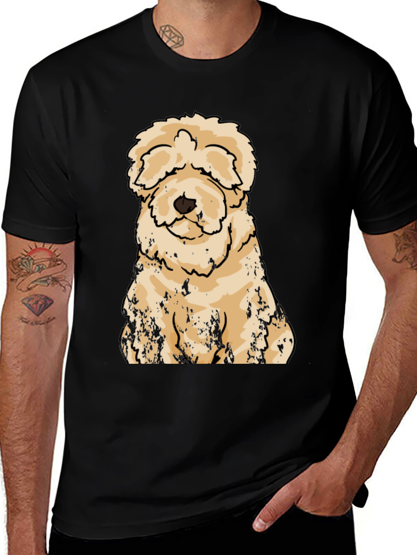 Variant 26 of Wheaten Terrier Graphic Tee - Soft Cotton Comfort