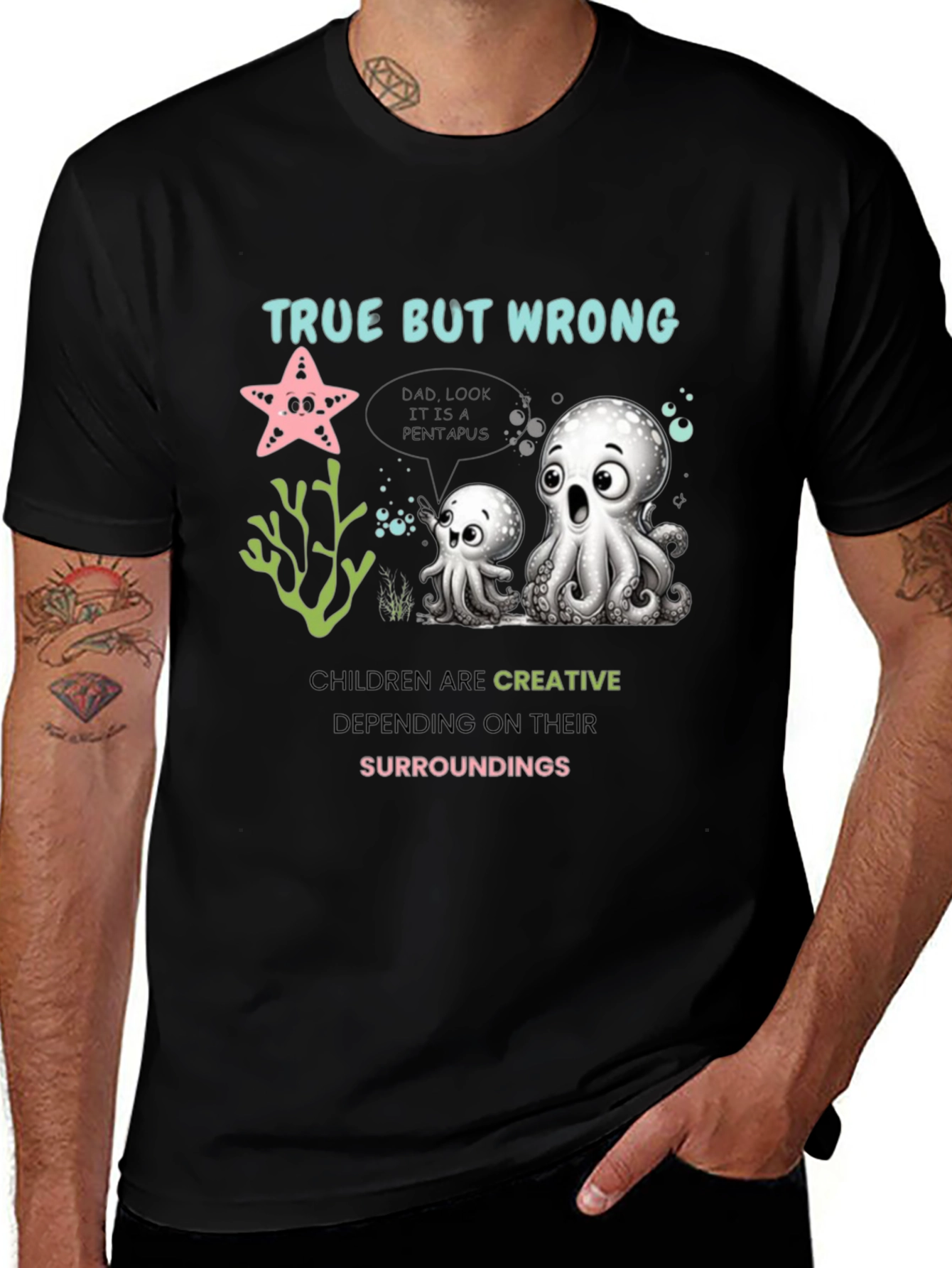 Variant 12 of Creative Octopi Graphic T-Shirt