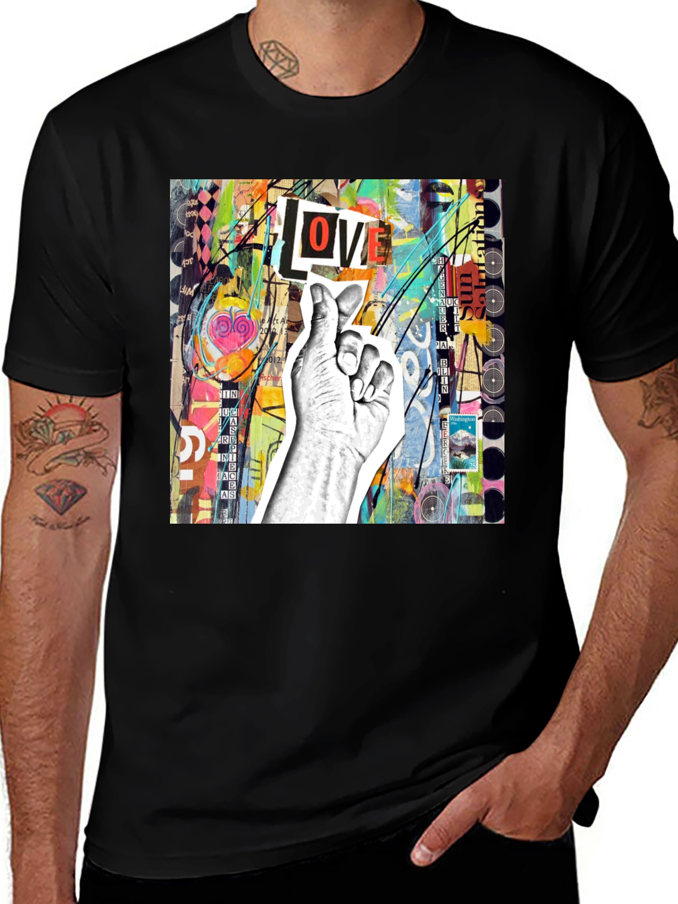 Variant 6 of Abstract Love Graphic Tee