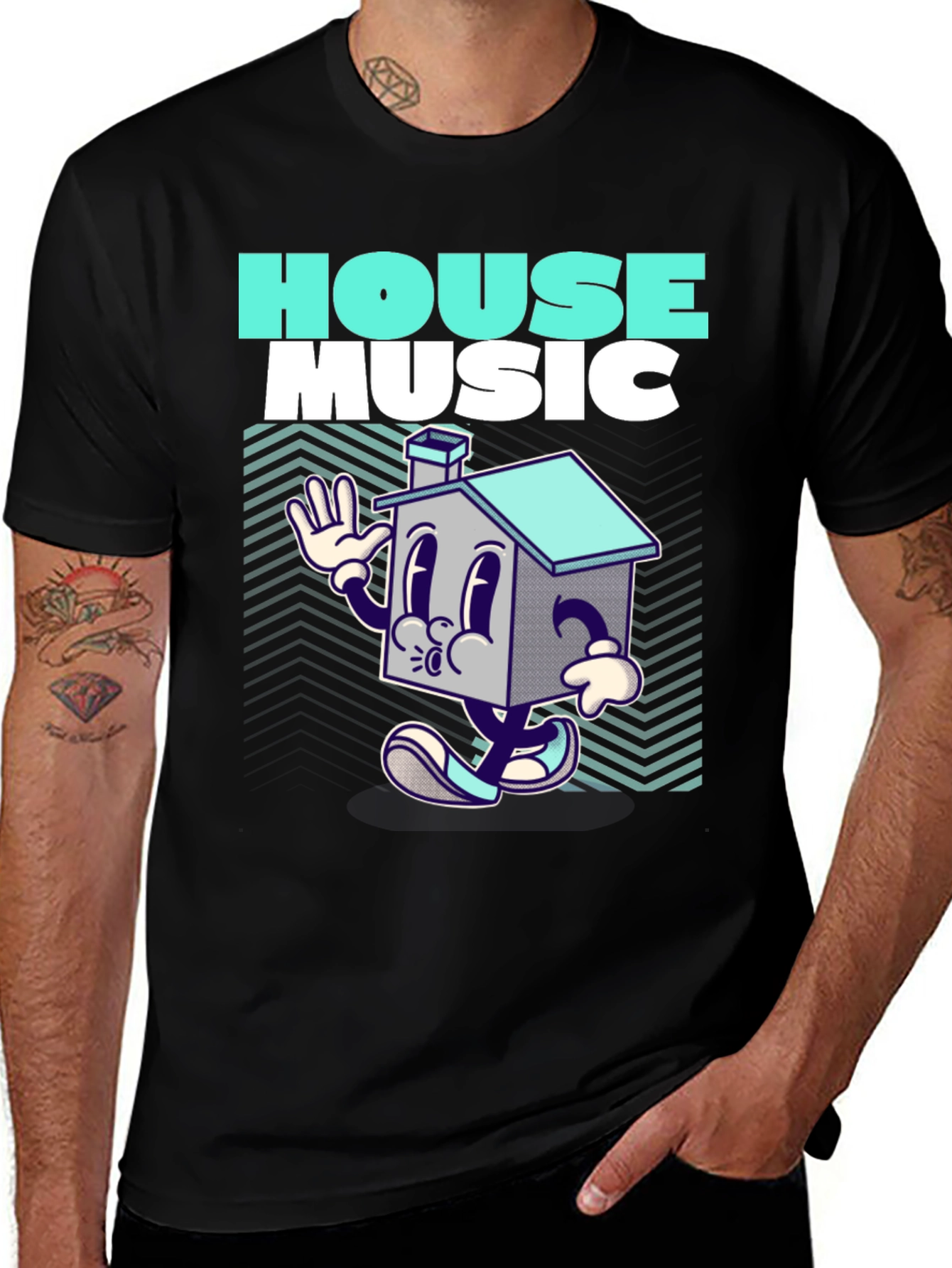 Variant 8 of House Music Graphic Print T-Shirt