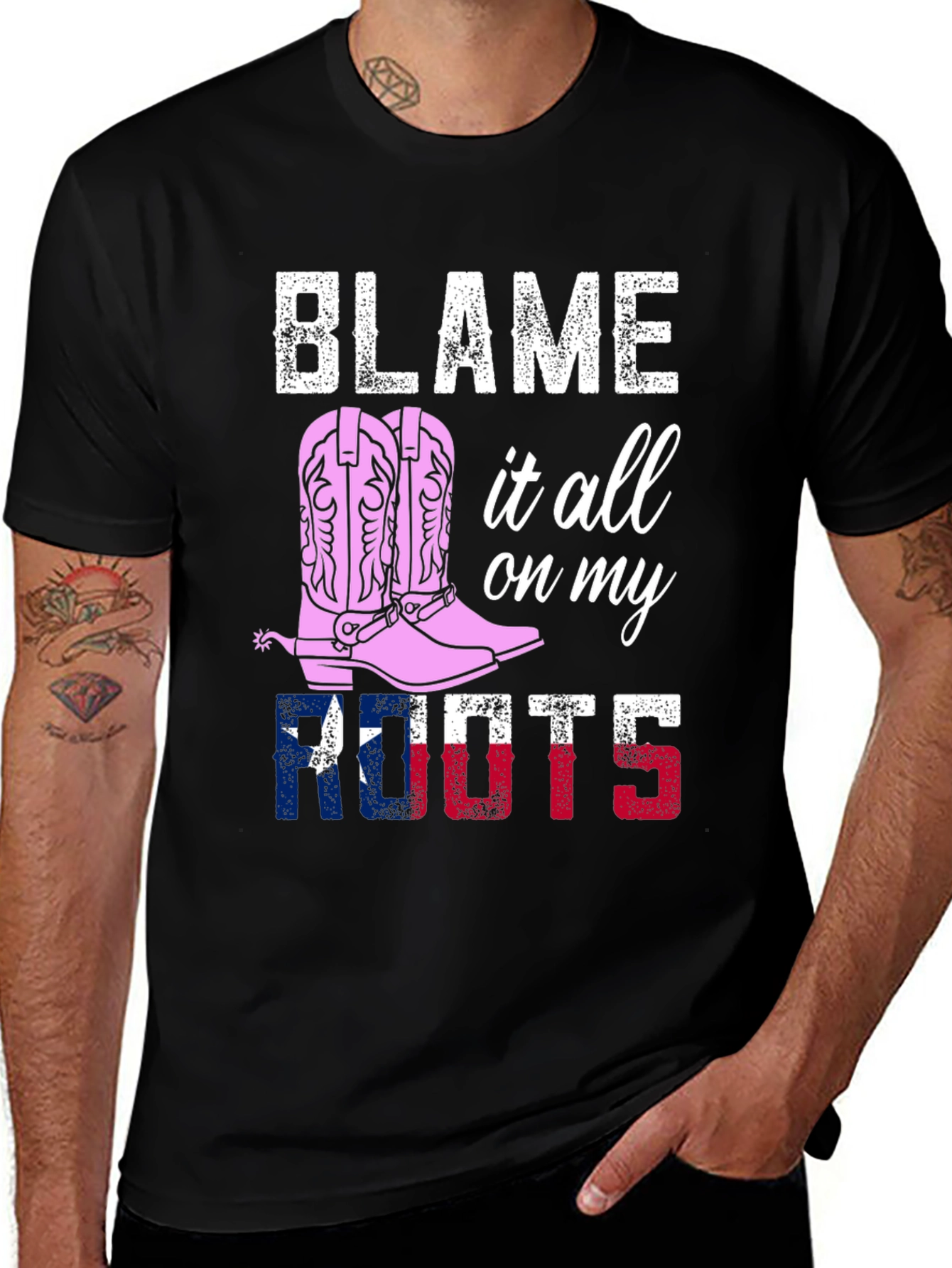 Variant 15 of Blame it All on My Roots Graphic Tee
