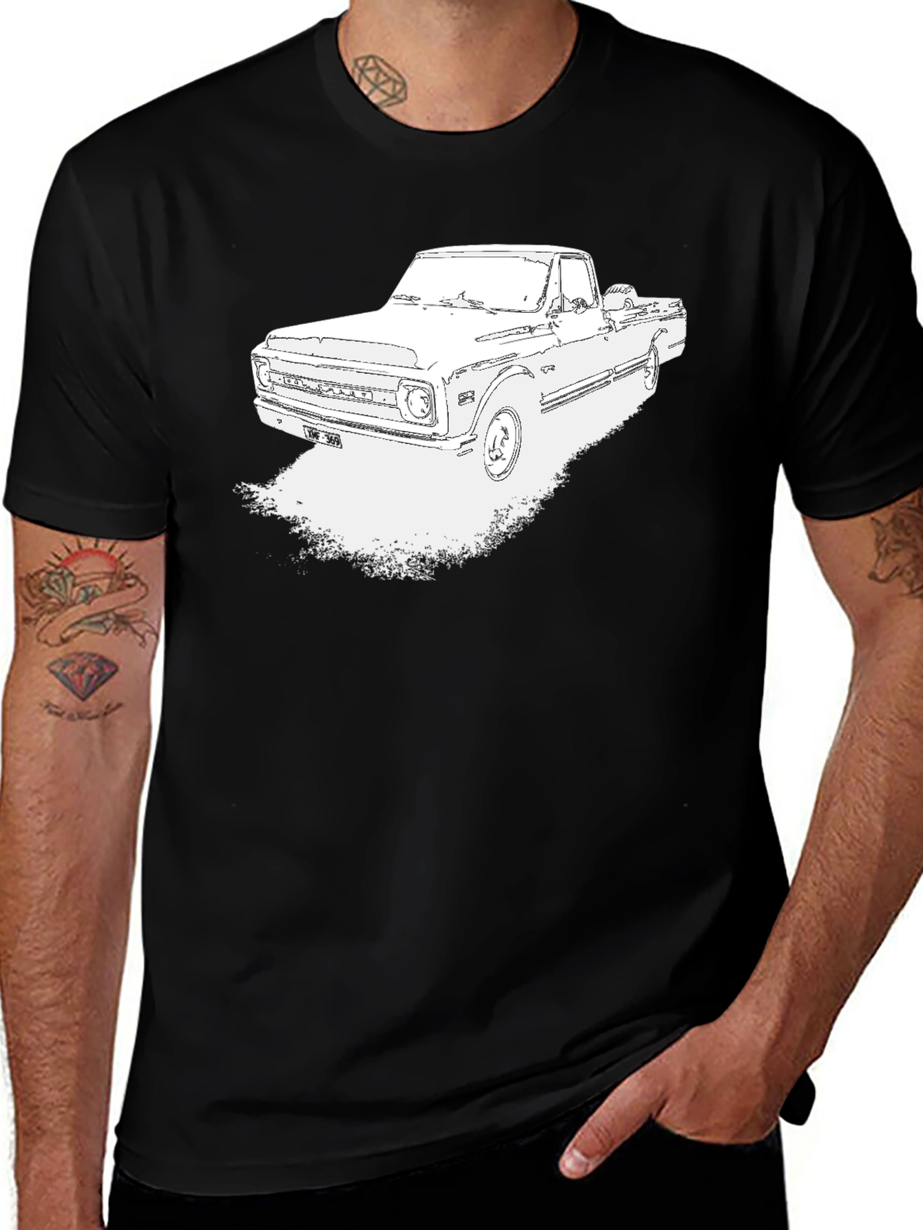 Variant 11 of Vintage Truck Graphic Tee - Classic Car T-Shirt
