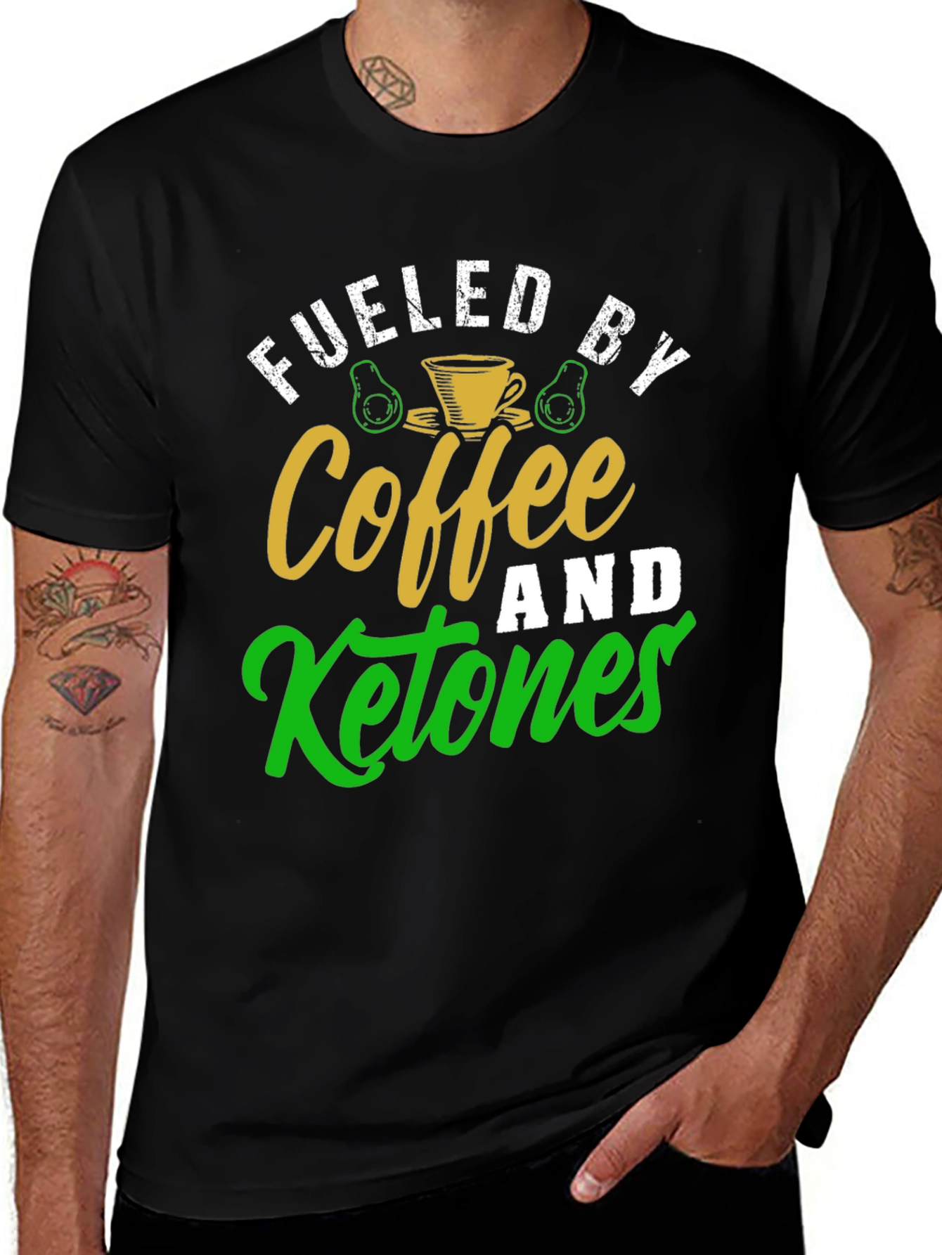Variant 19 of Fueled By Coffee and Ketones Graphic Tee
