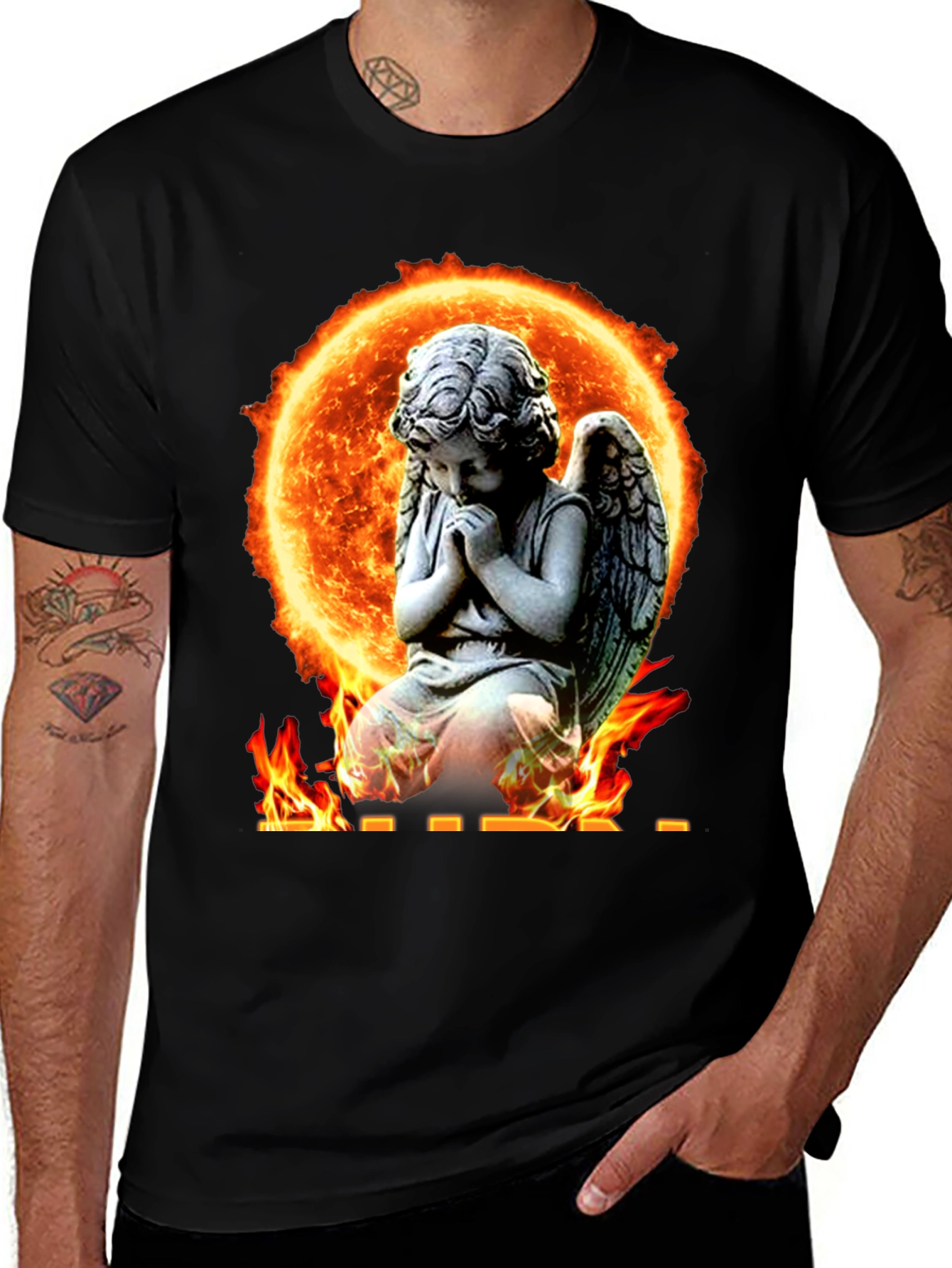 Variant 10 of Angel in Flames Graphic T-Shirt