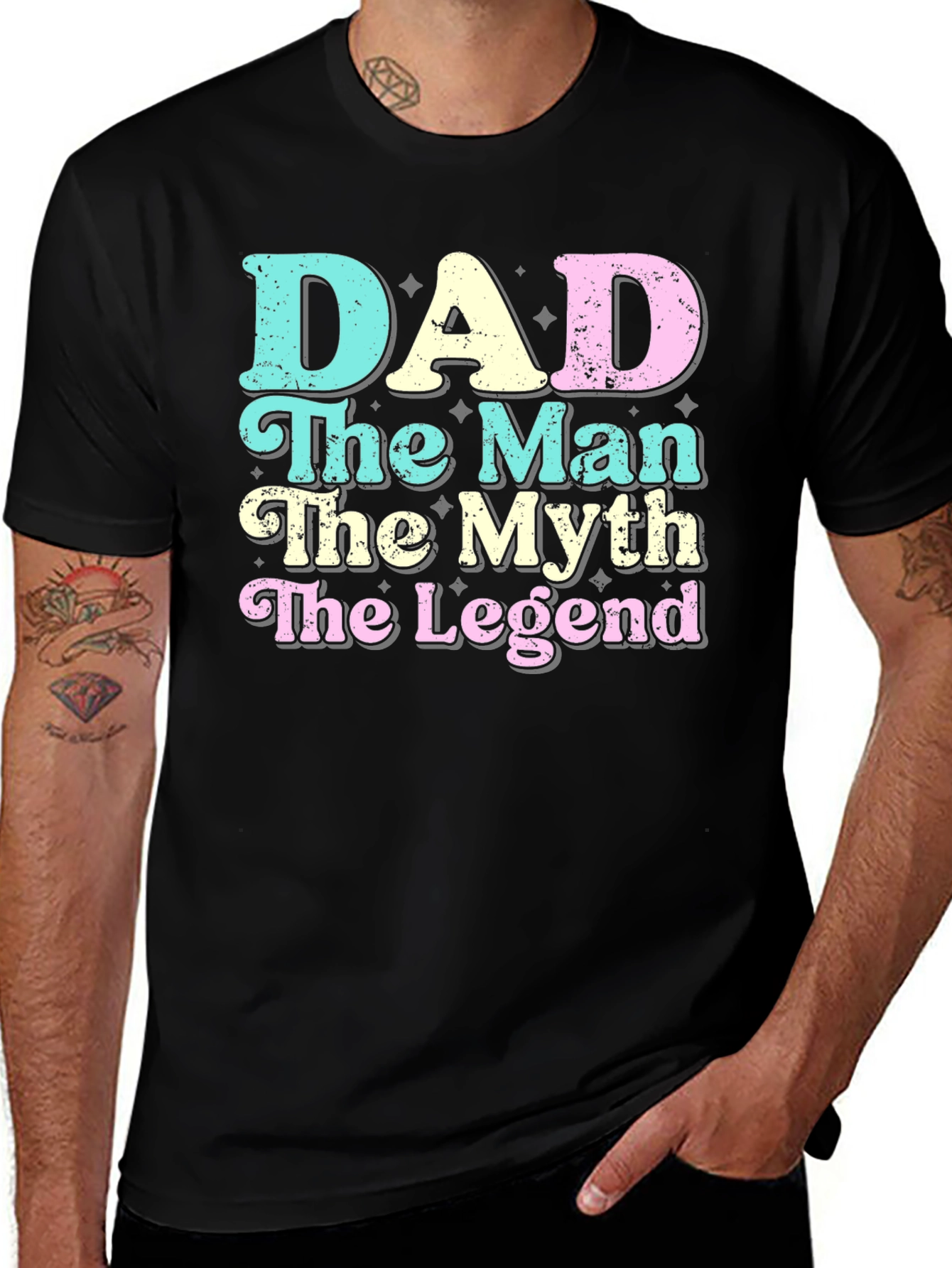 Variant 17 of Dad: The Man, Myth, Legend Graphic T-Shirt