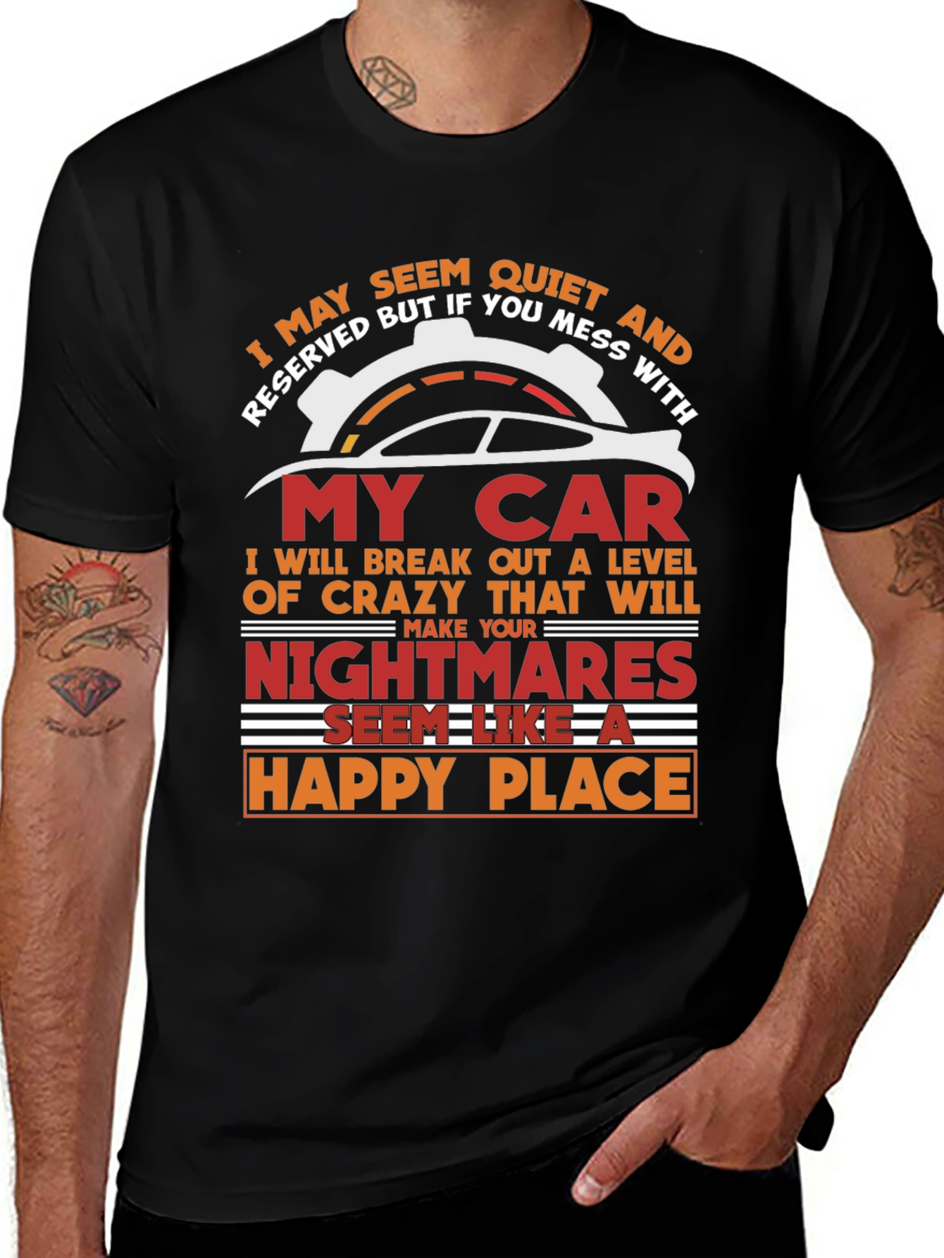 Variant 29 of Quiet & Reserved My Car Graphic T-Shirt