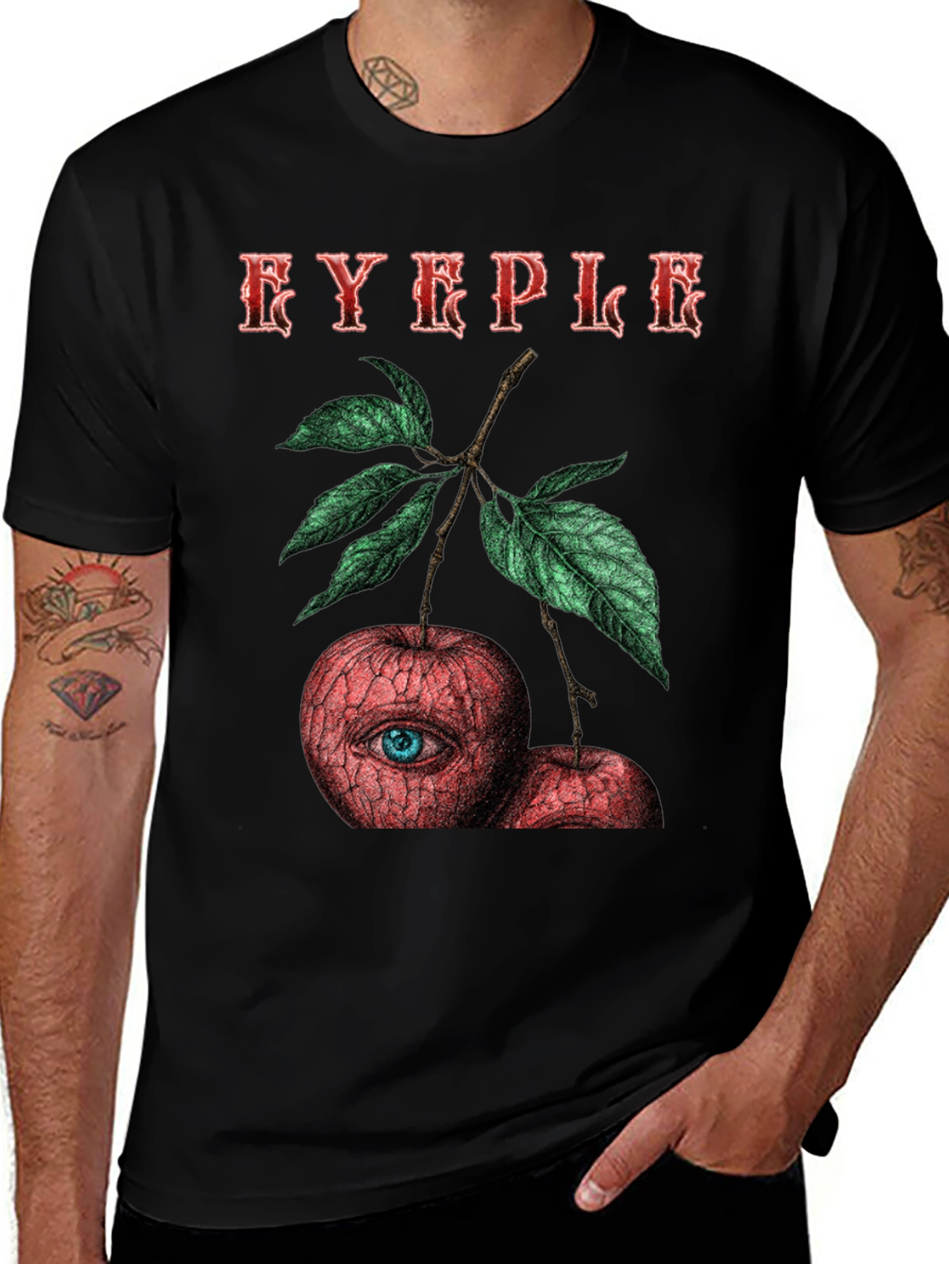 Variant 4 of EYEPLE Graphic T-Shirt - Eye Apple Design