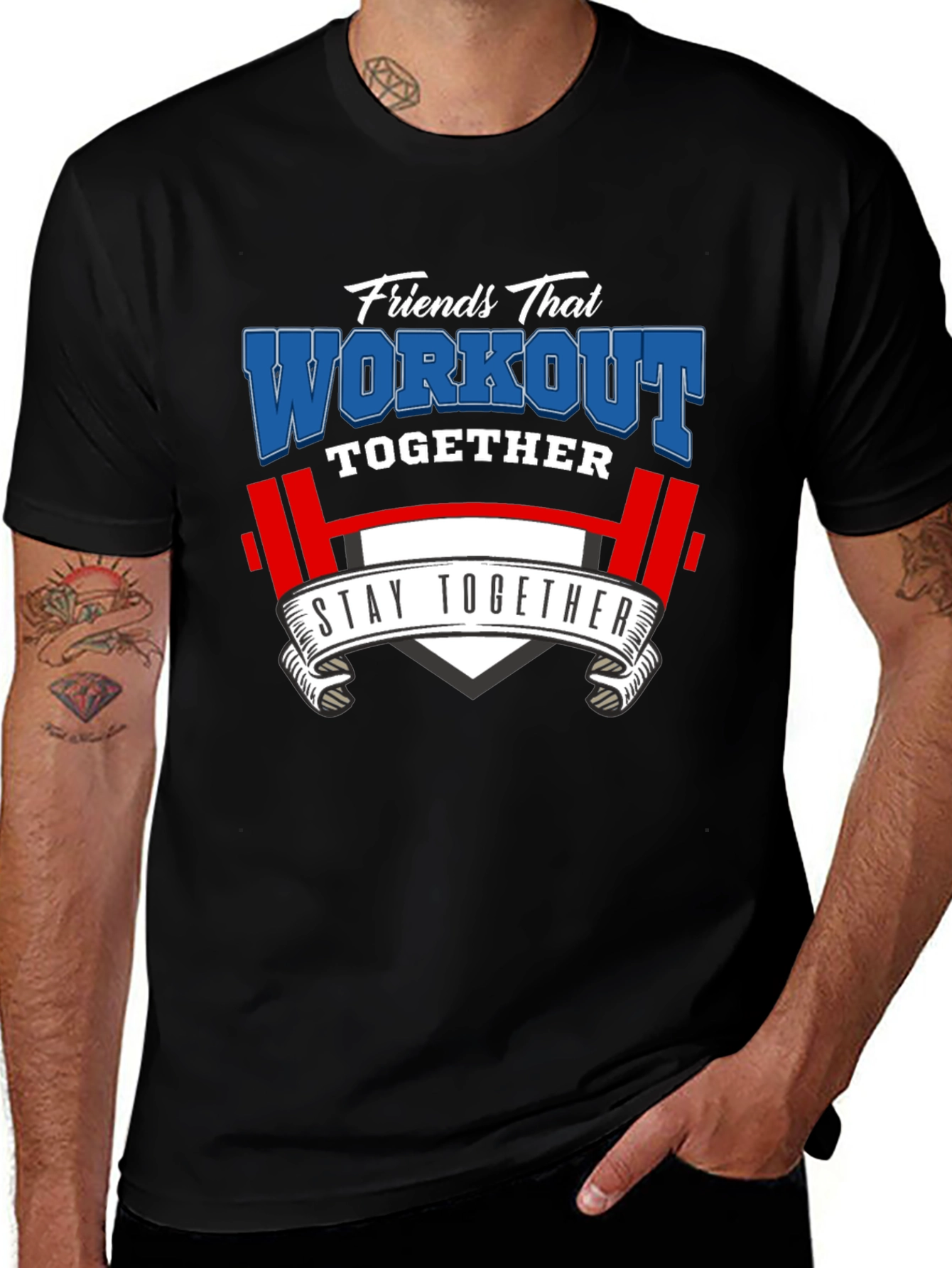 Variant 24 of Friends Workout Together Graphic Tee