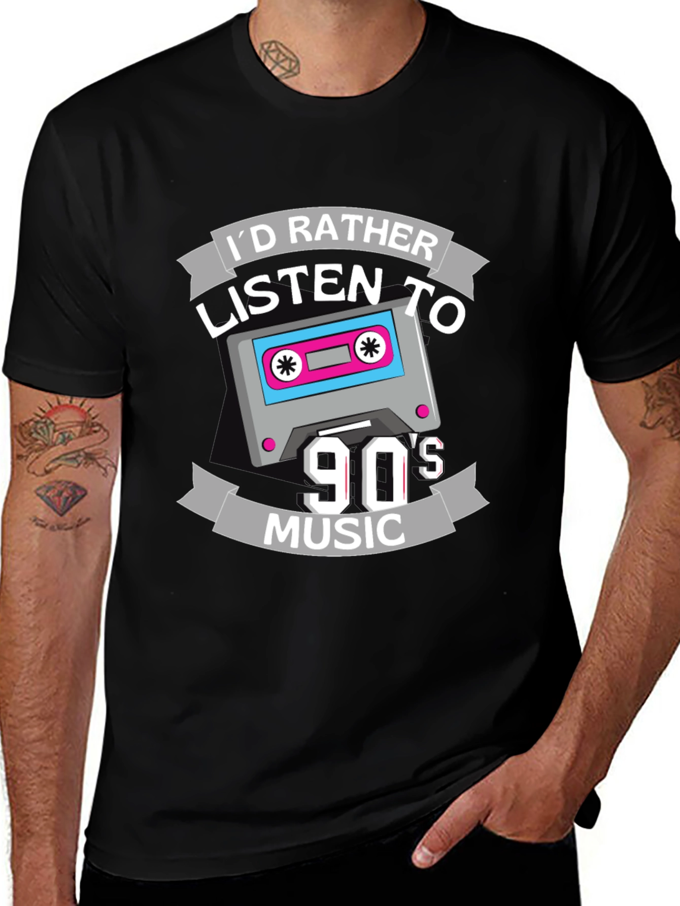 Variant 11 of I'd Rather Listen to 90s Music T-Shirt