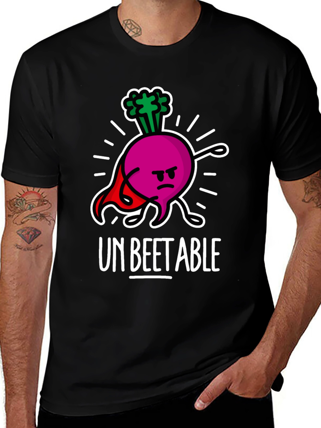 Variant 11 of Un-Beetable Humor Tee: Super Beet Graphic T-Shirt