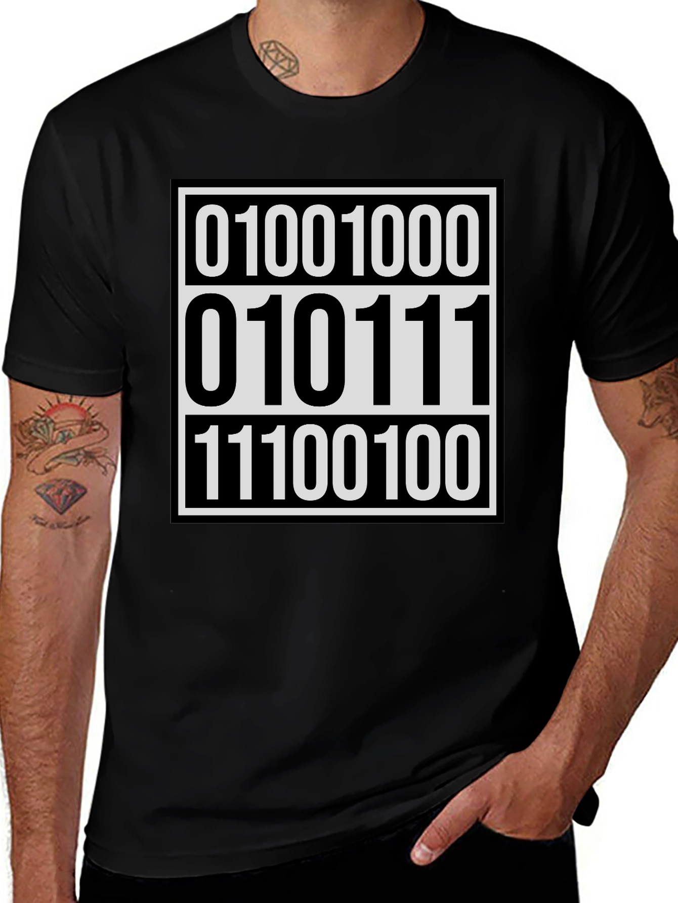 Variant 19 of Binary Code T-Shirt - Programmer Tee