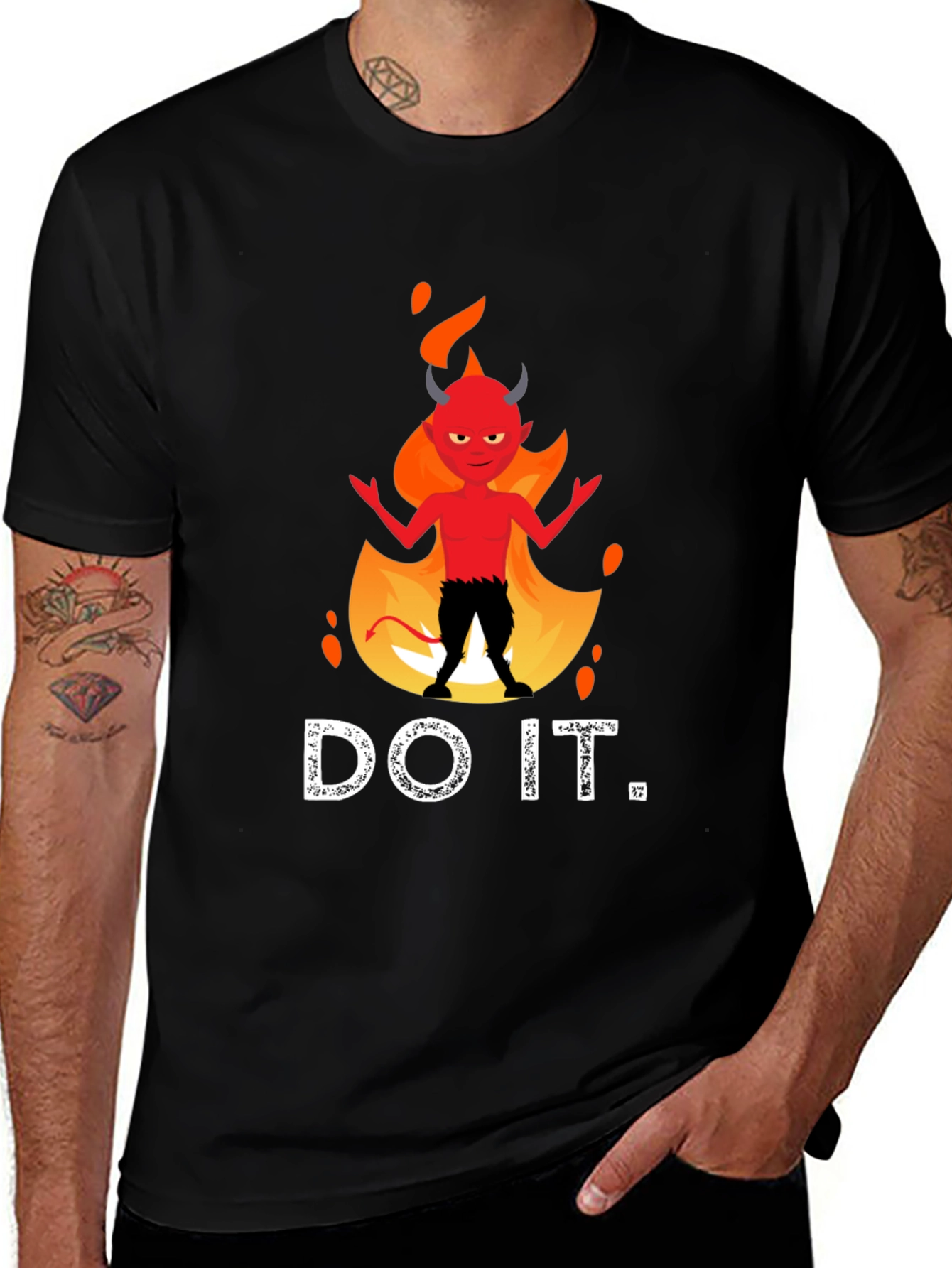 Variant 5 of Do It Devil T-Shirt - Funny Graphic Tee