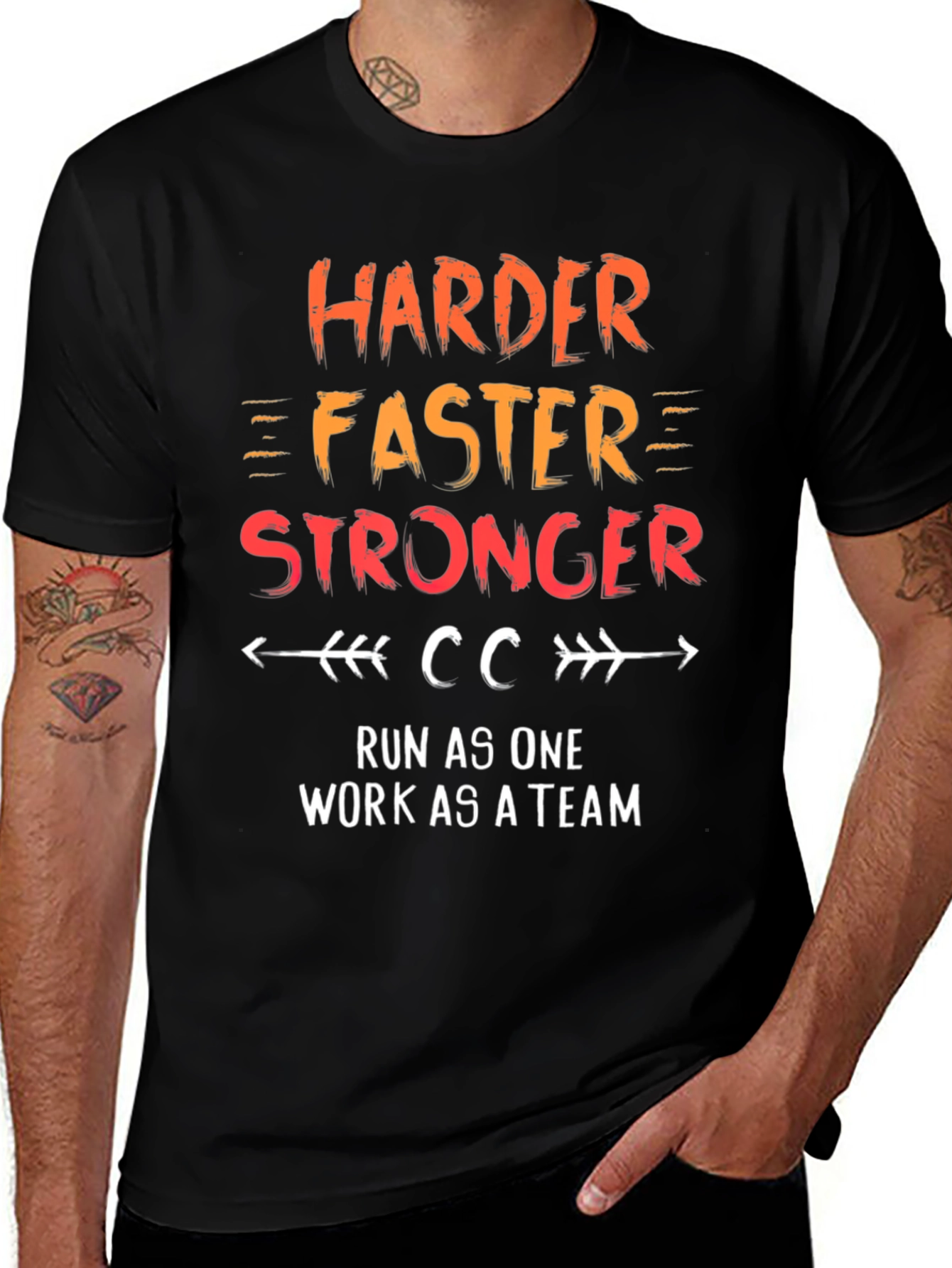 Variant 23 of Harder Faster Stronger CC Team Shirt