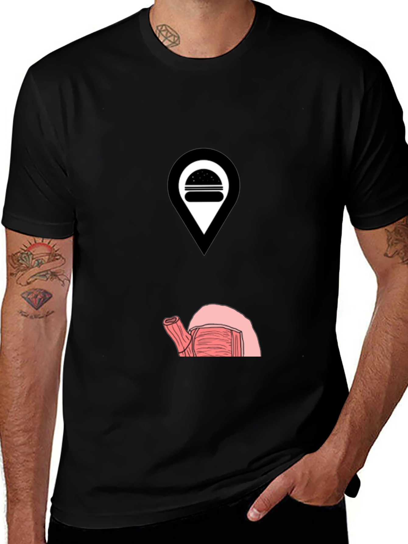 Variant 4 of Burger Location Tee