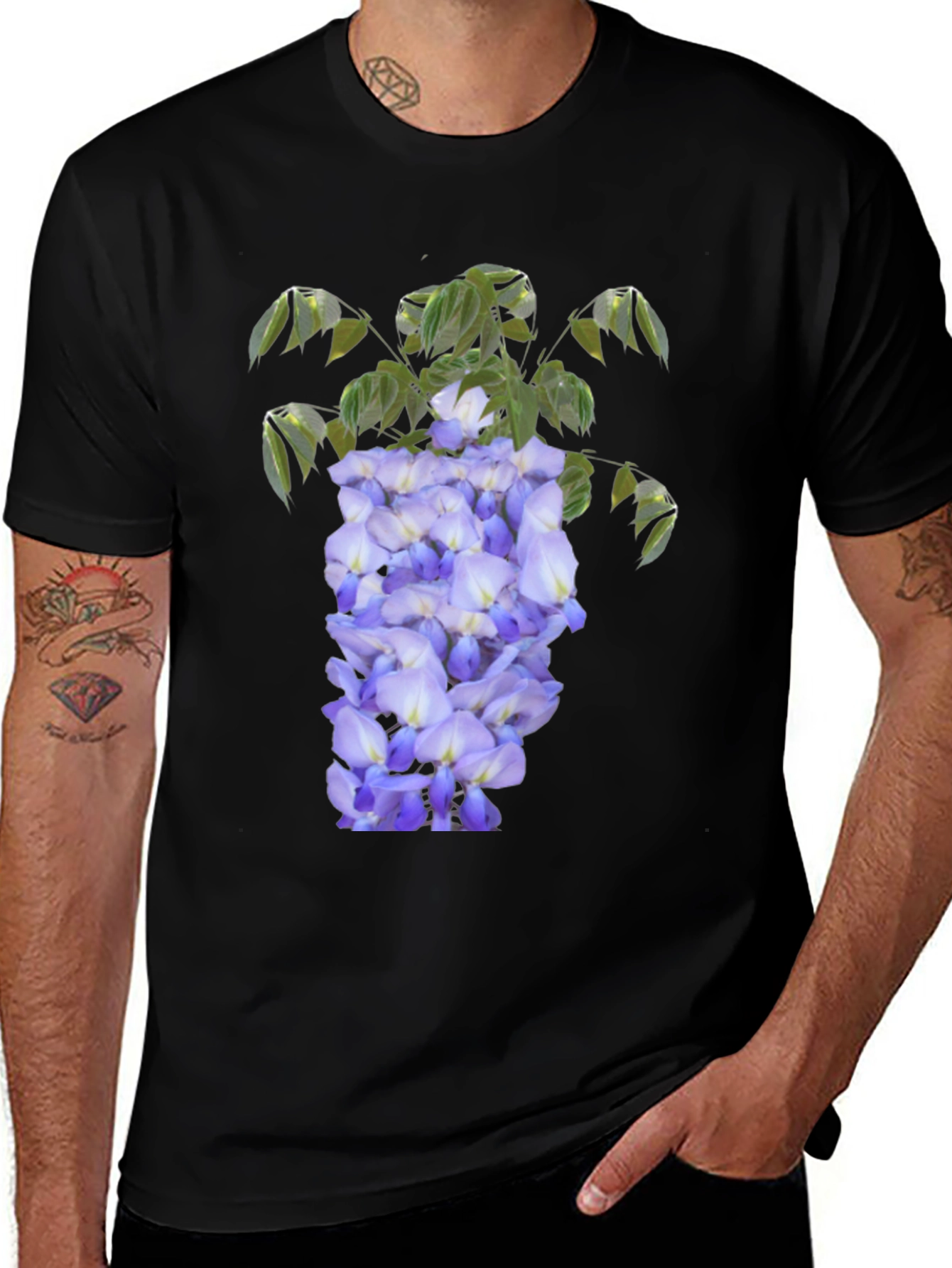 Variant 14 of Floral Wisteria Print Tee