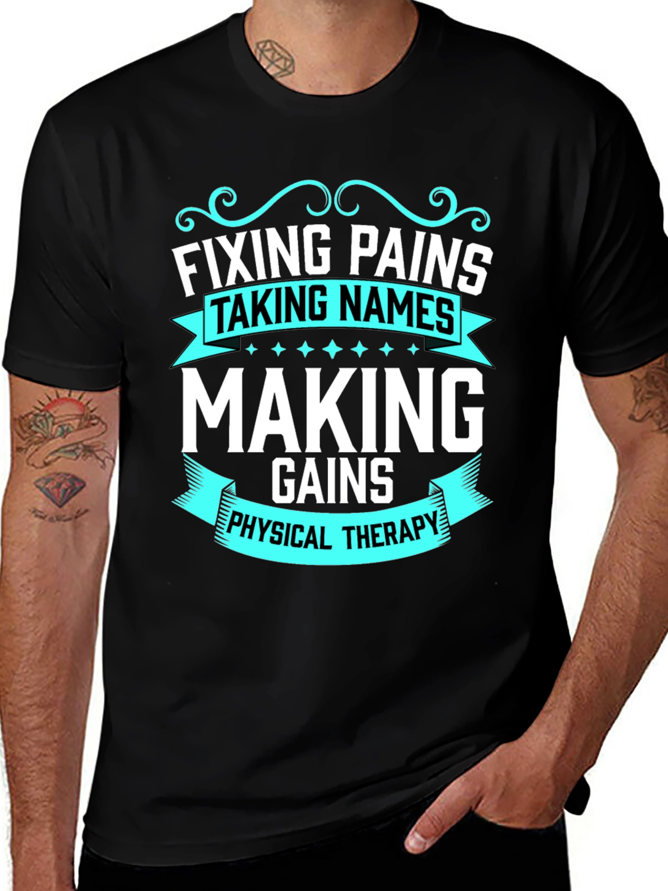 Variant 27 of Fixing Pains Physical Therapy T-Shirt