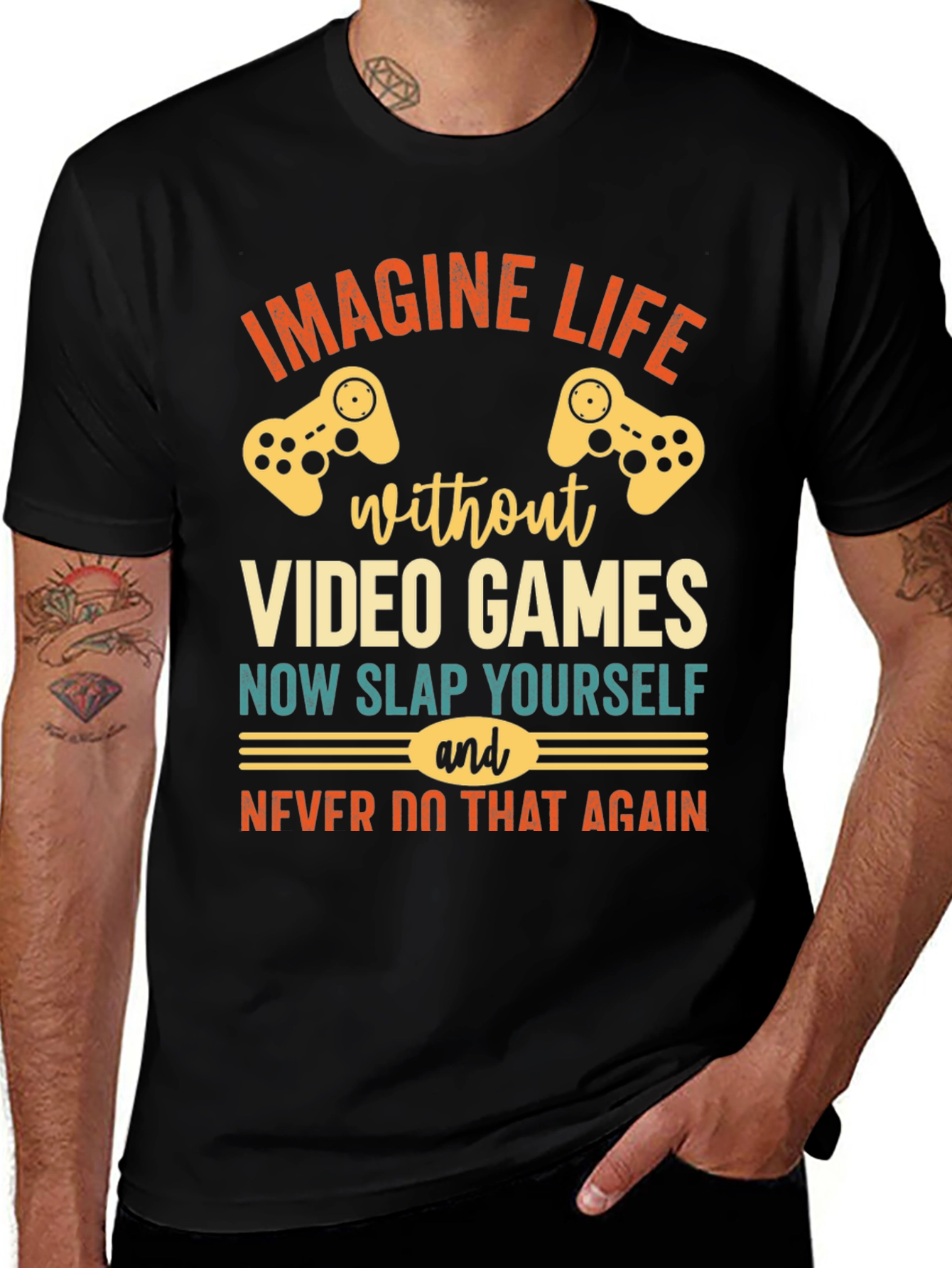 Variant 20 of Imagine Life Without Video Games T-Shirt