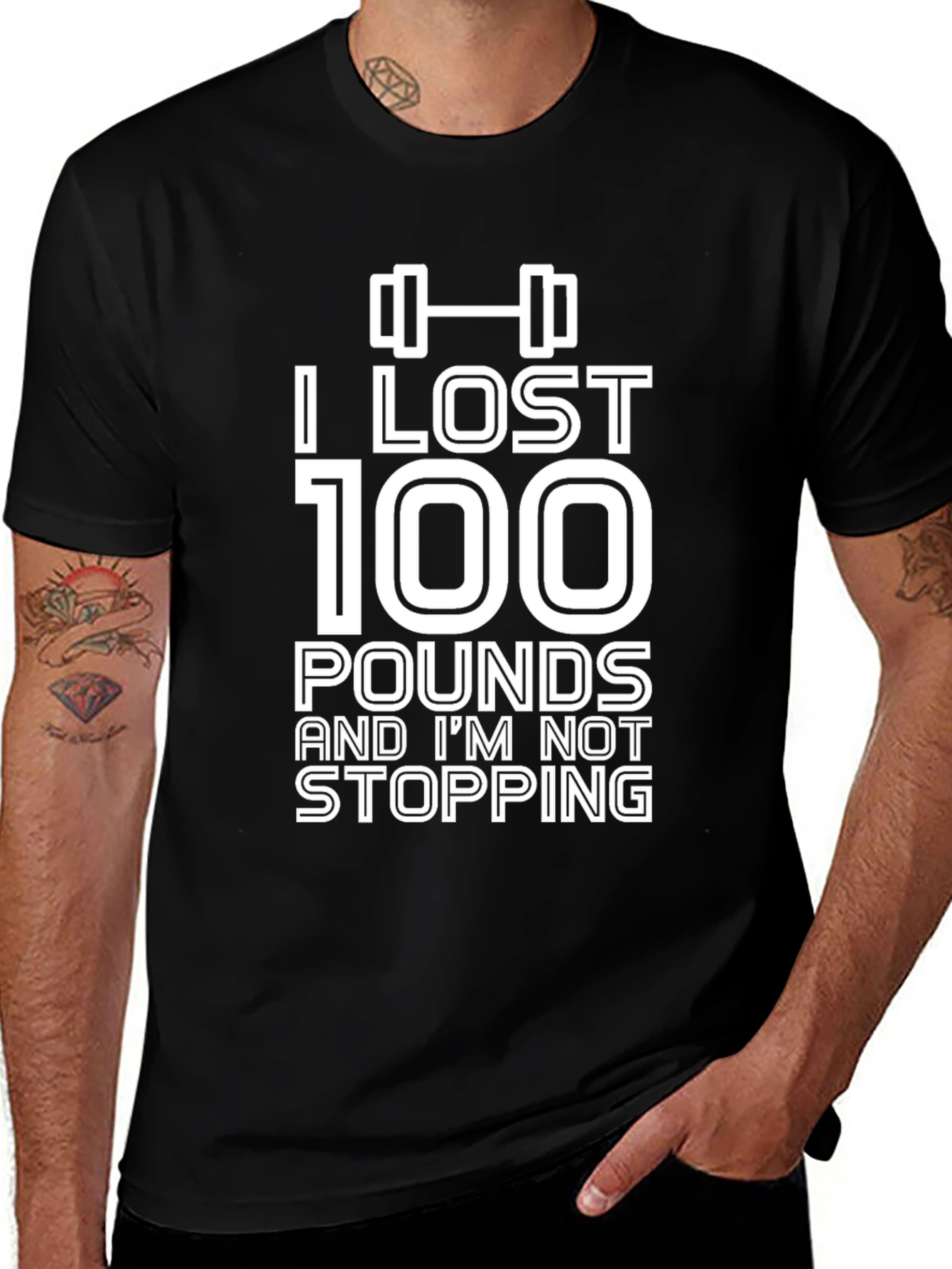 Variant 5 of I Lost 100 Pounds T-Shirt