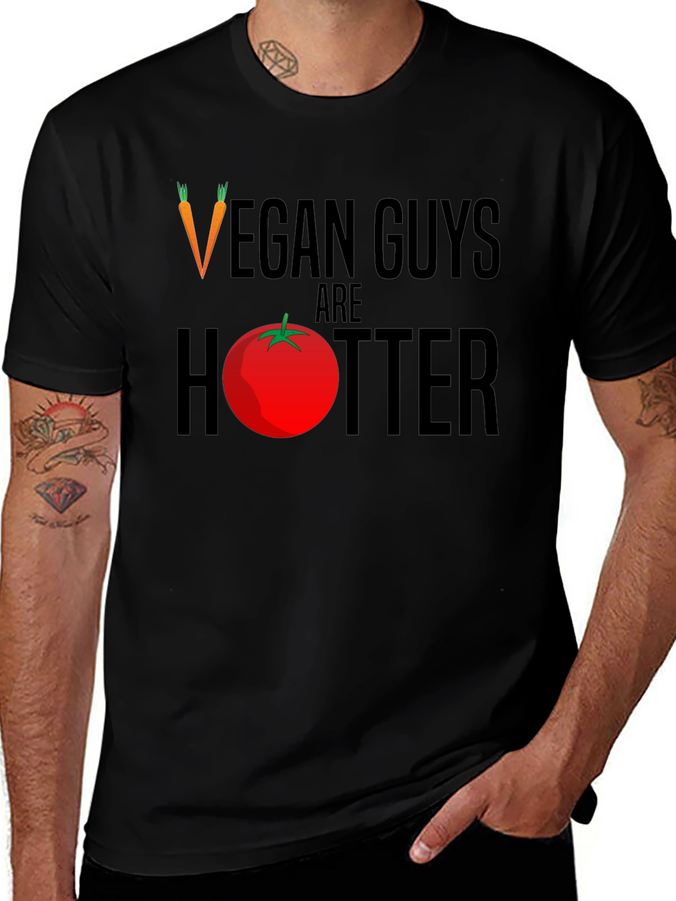 Variant 27 of Vegan Guys Are Hotter T-Shirt