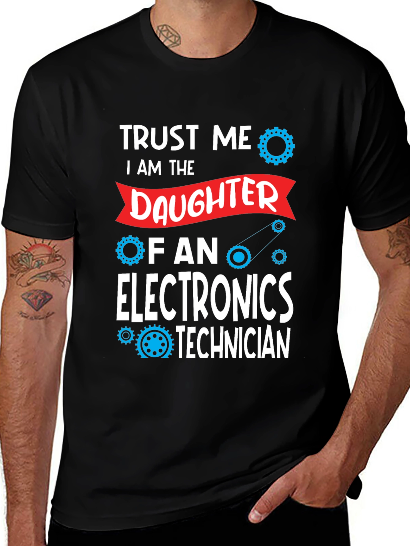 Variant 23 of Daughter of Electronics Technician T-Shirt
