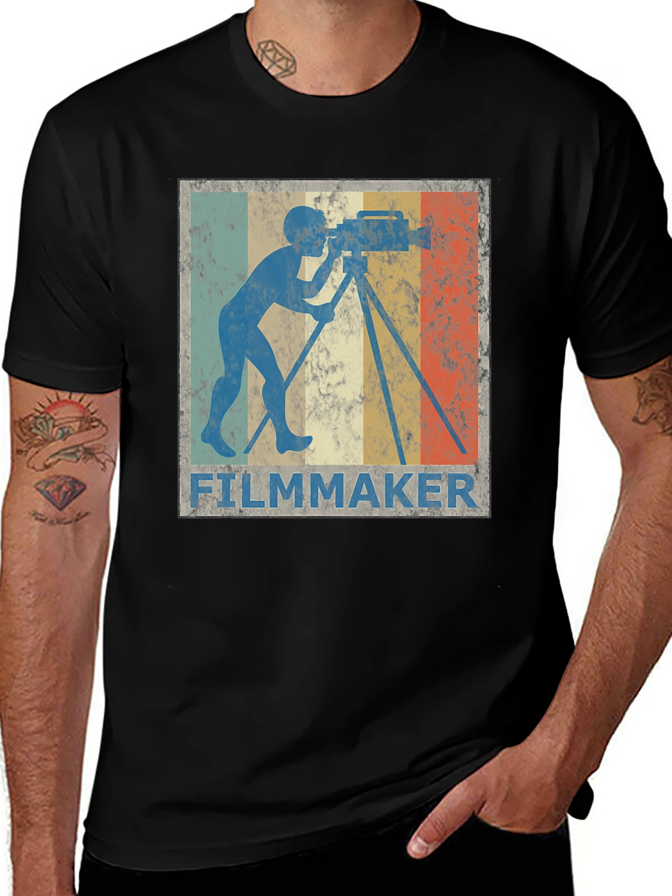 Filmmaker Vintage Retro Style T-Shirt
