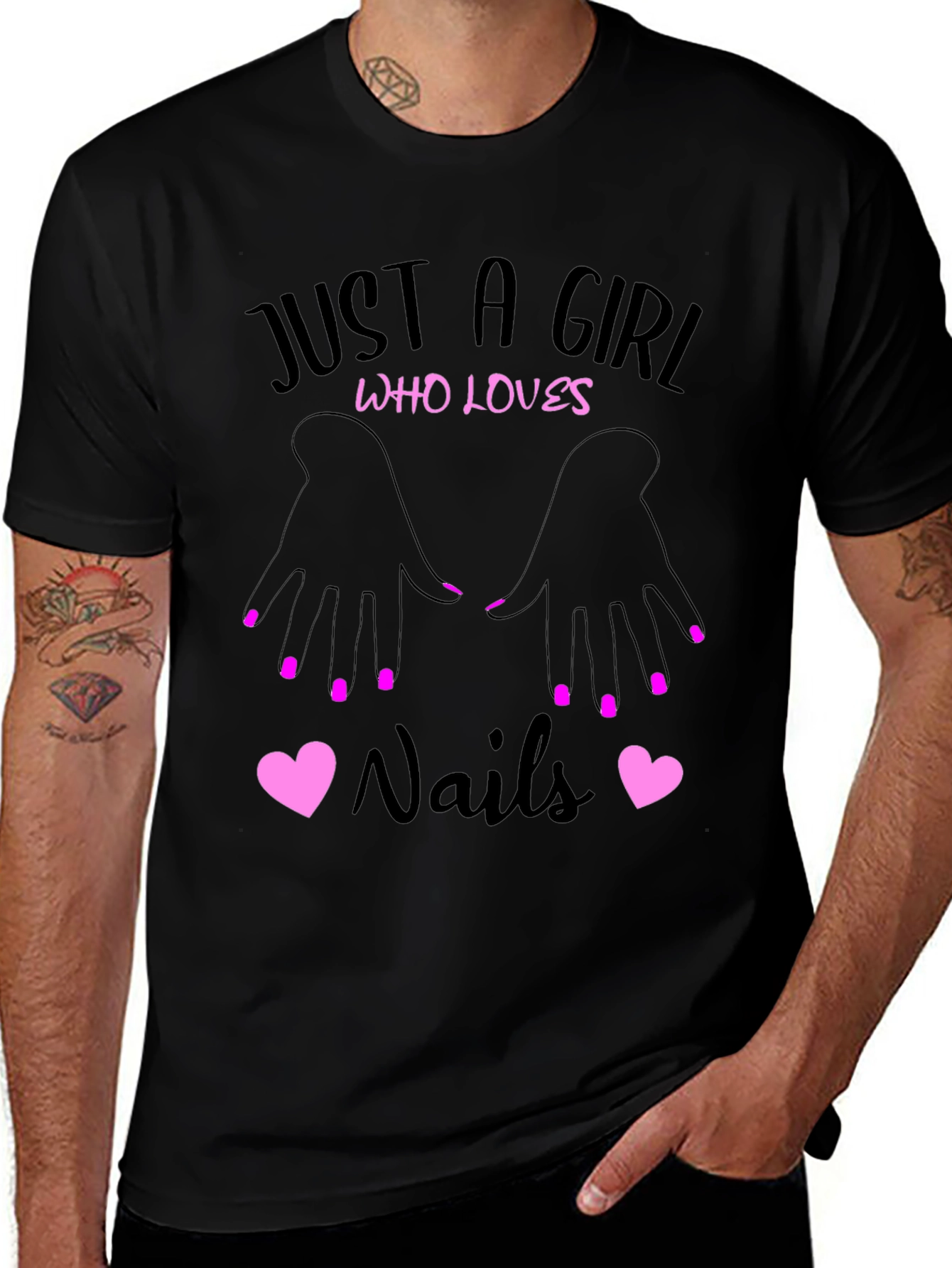 Variant 20 of Just A Girl Who Loves Nails T-Shirt