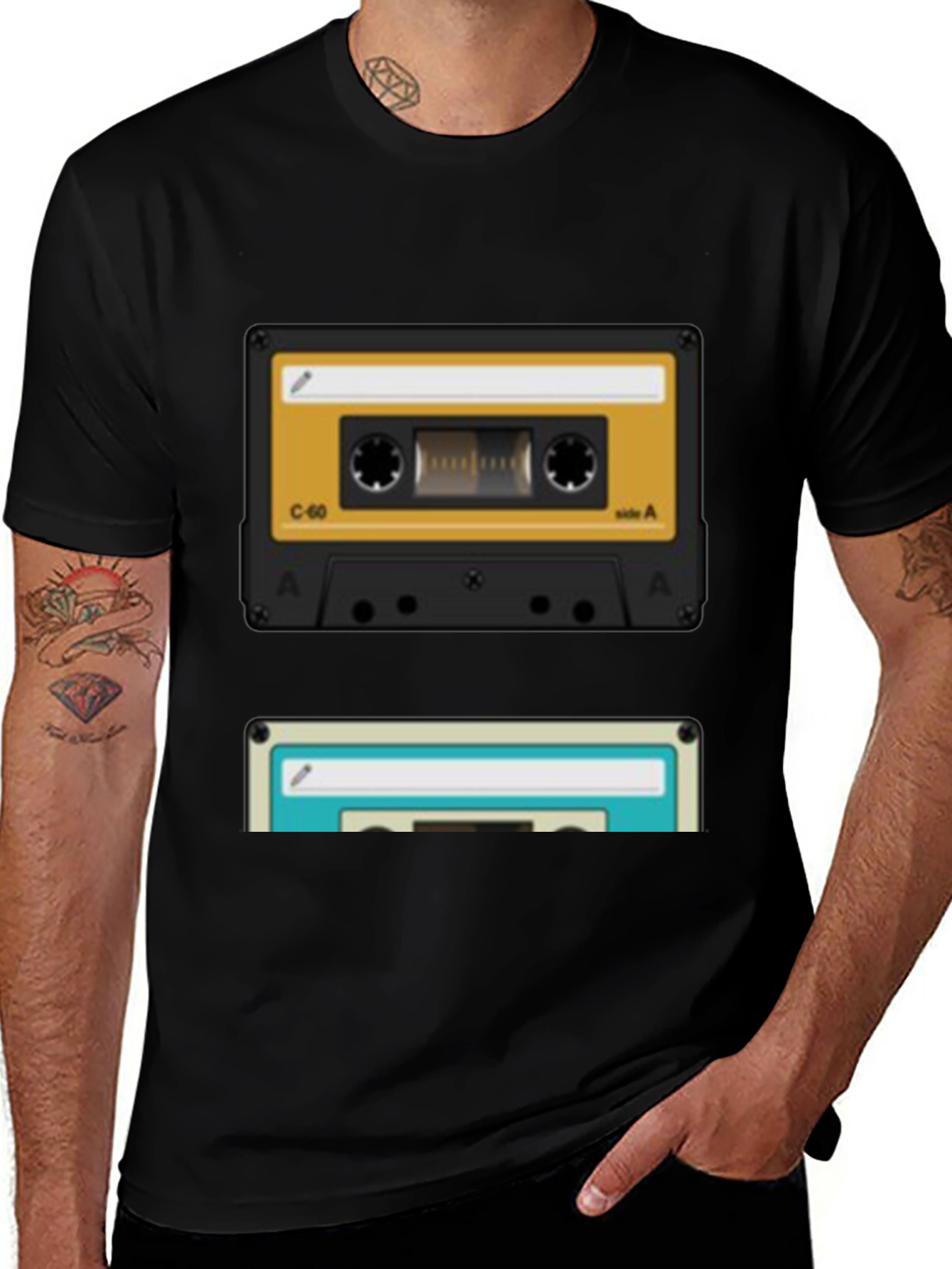 Variant 23 of Retro Cassette Tape Graphic Tee - Vintage Music Lover