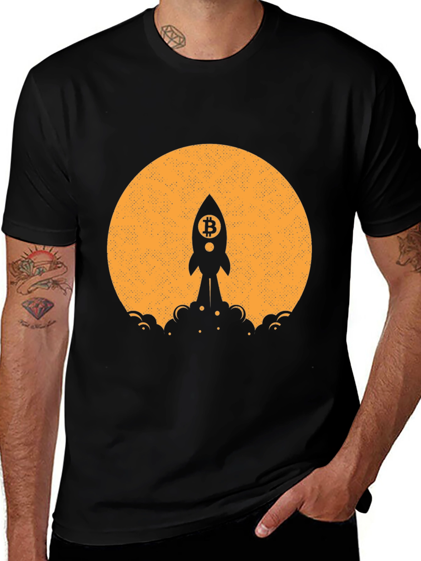 Bitcoin Rocket T-Shirt - To the Moon!
