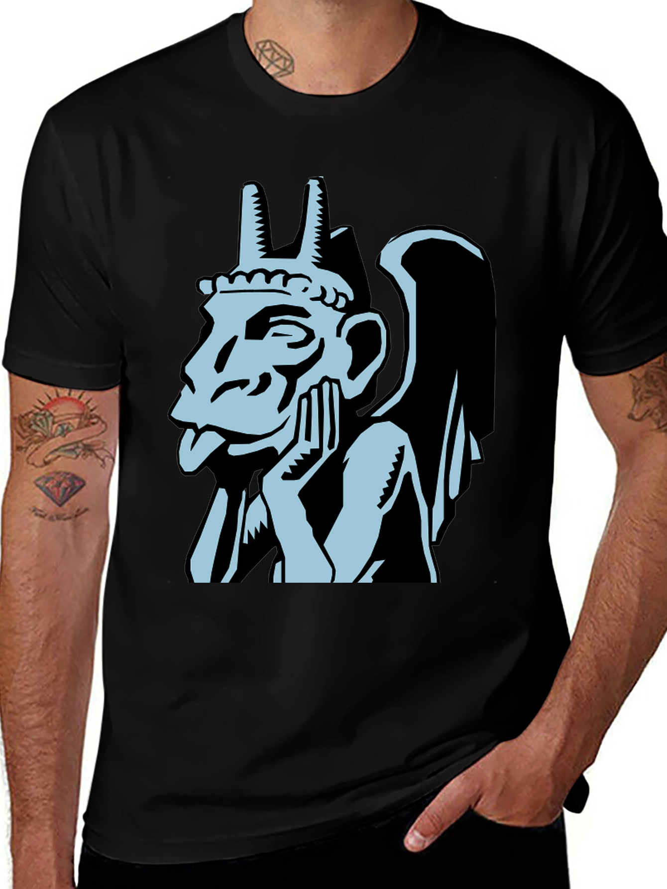 Variant 7 of Gargoyle Graphic Tee - Black T-Shirt