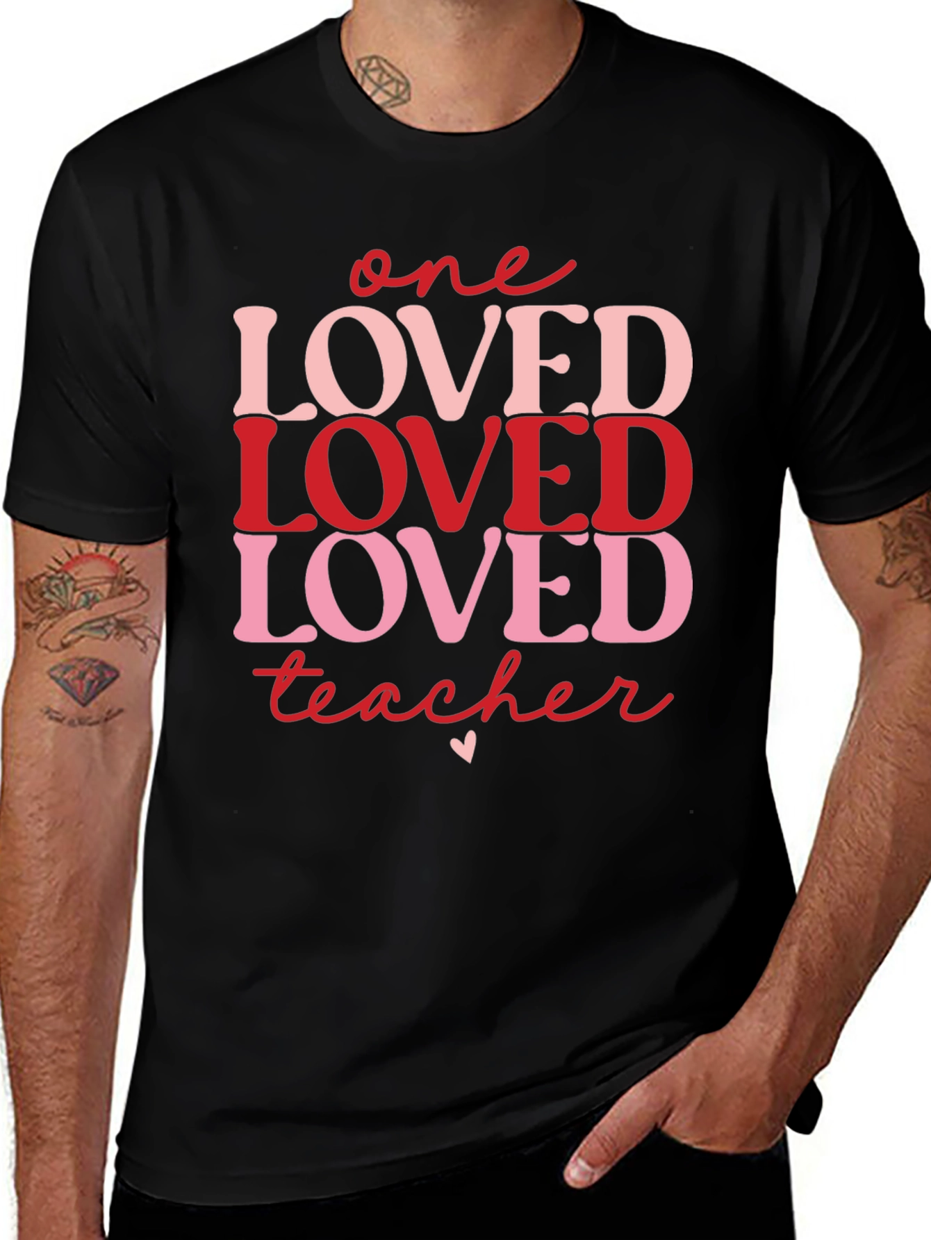 Variant 22 of One Loved Teacher Valentine's Day T-Shirt