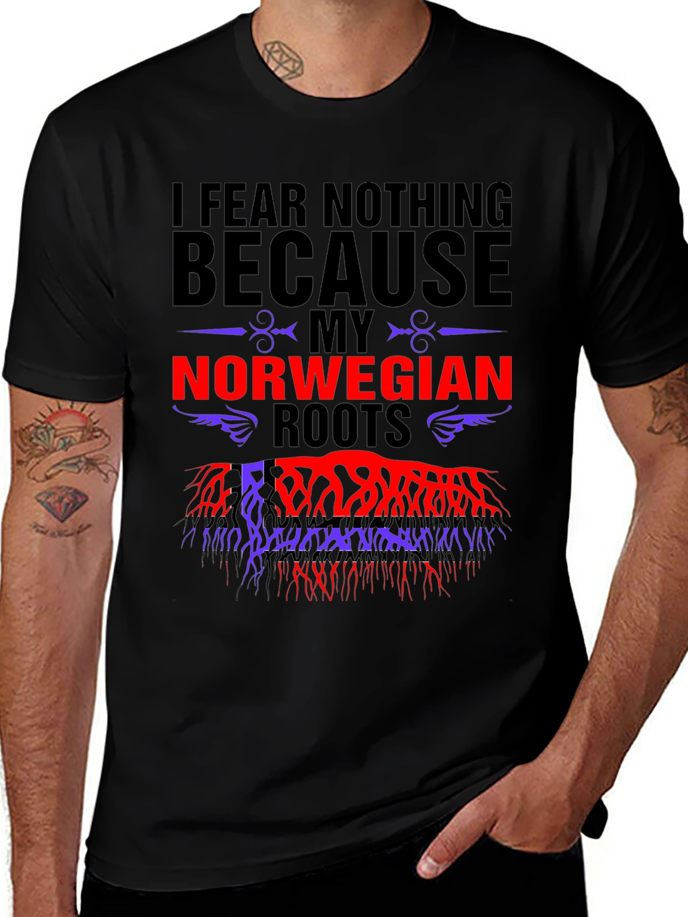 I Fear Nothing Norwegian Roots T-Shirt