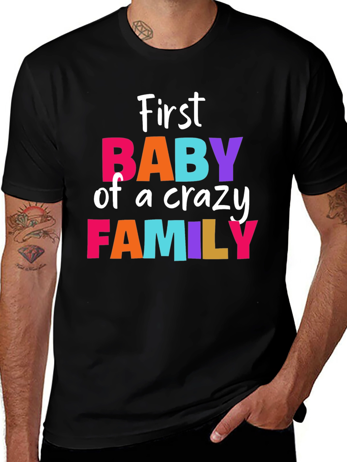 Variant 20 of First Baby of a Crazy Family T-Shirt