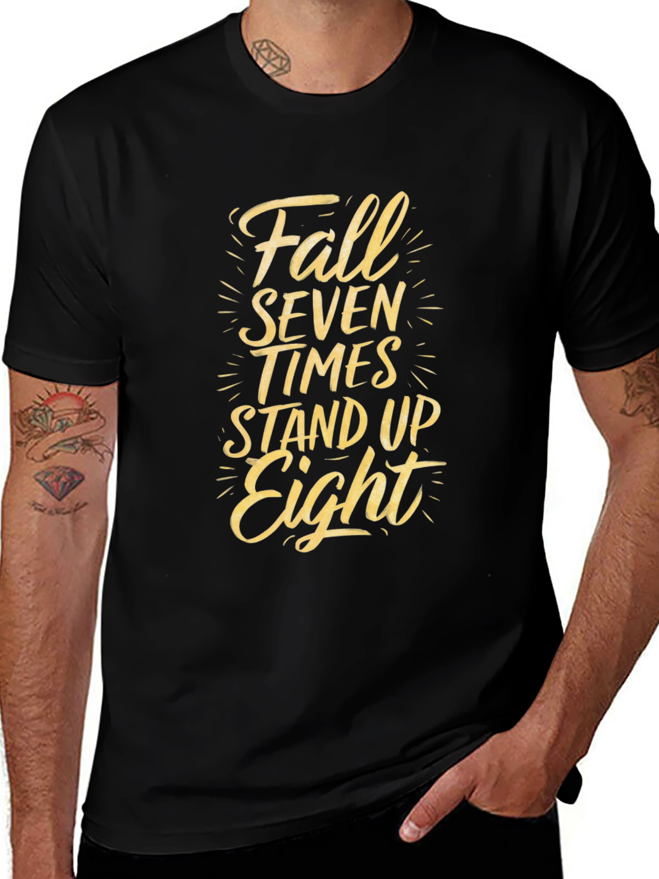 Variant 24 of Fall Seven Times Stand Up Eight Graphic Tee