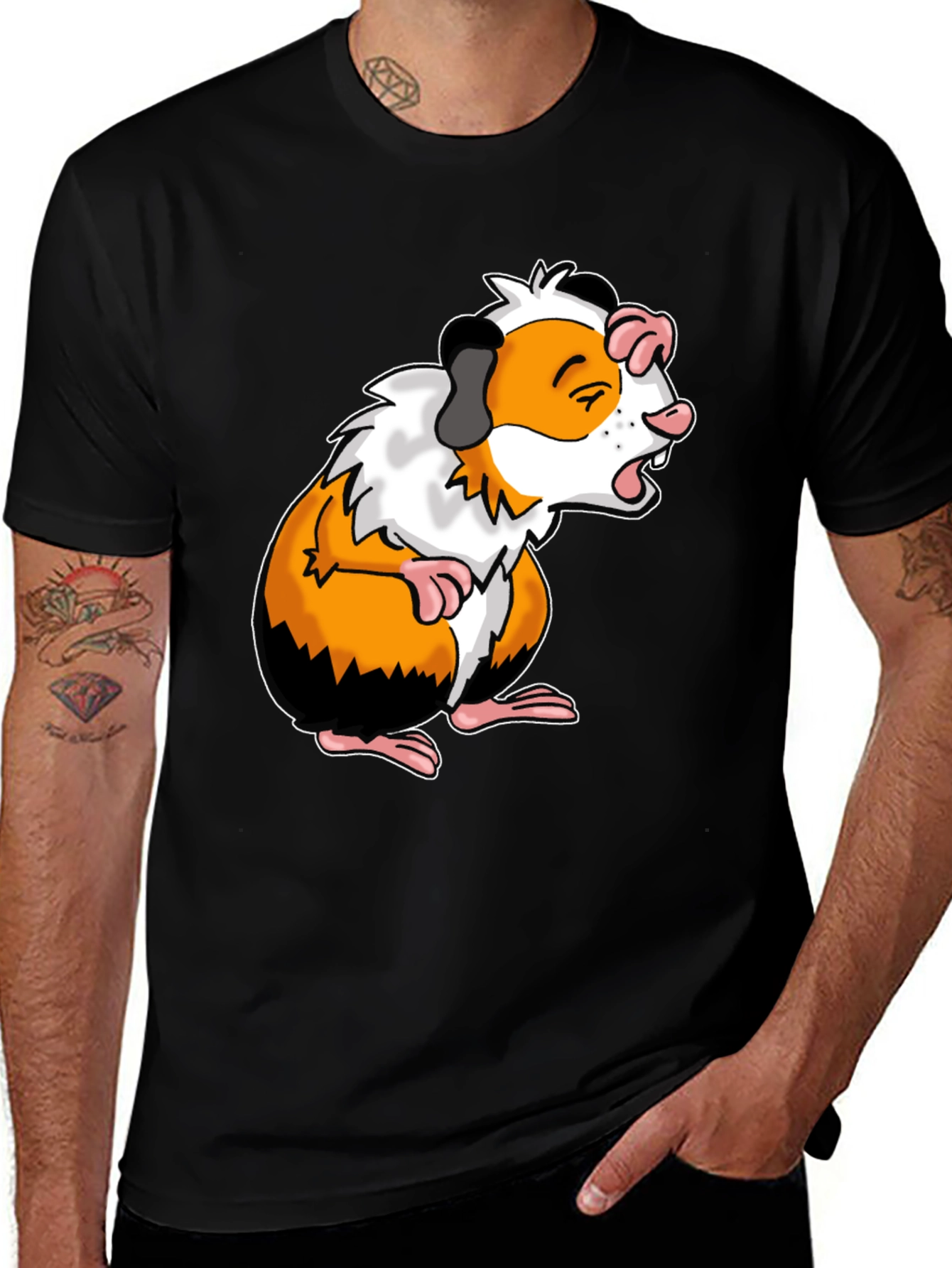 Variant 4 of Guinea Pig Graphic Tee - Funny Animal Shirt