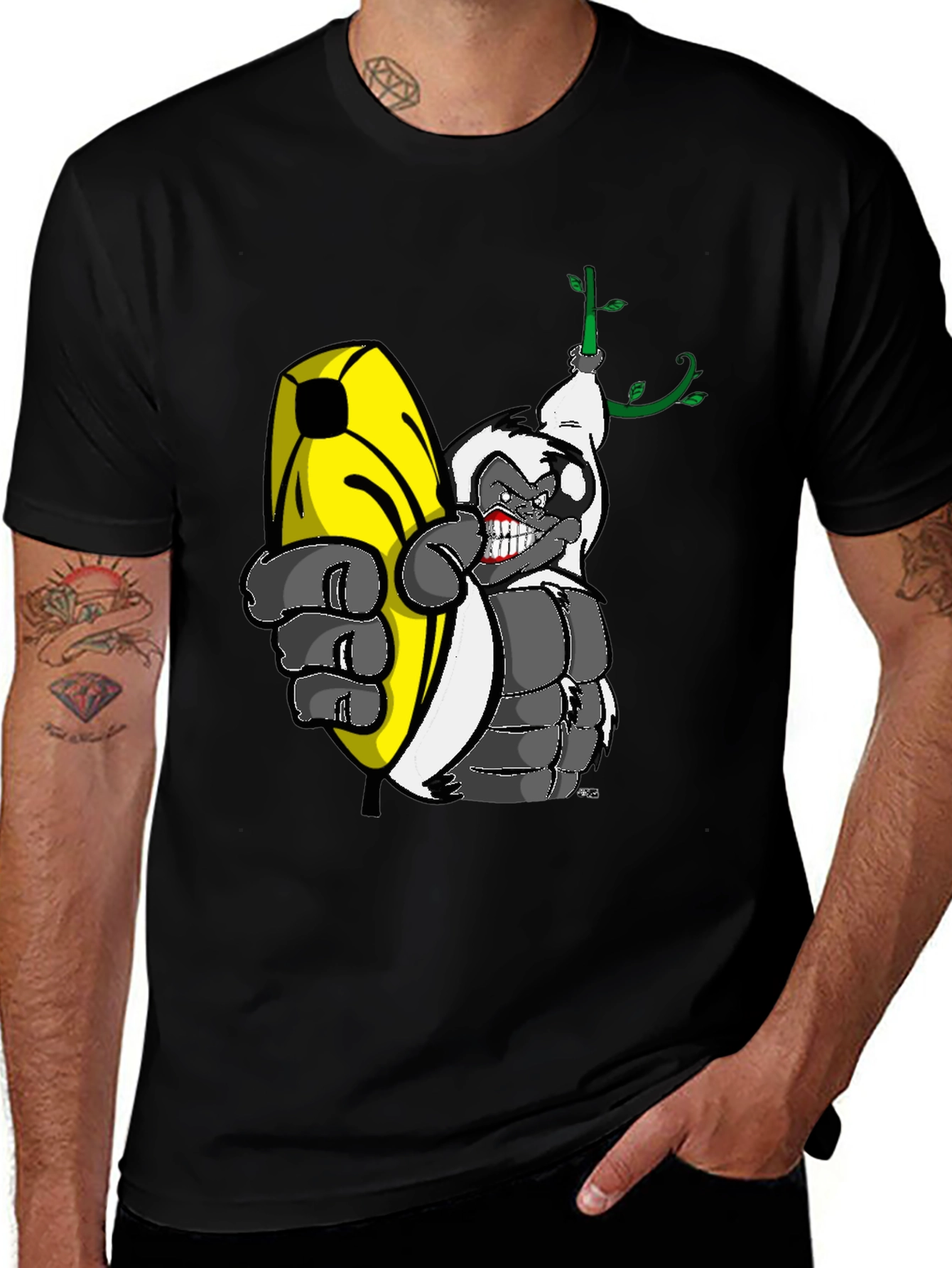 Variant 18 of Banana Loving Gorilla Graphic Tee