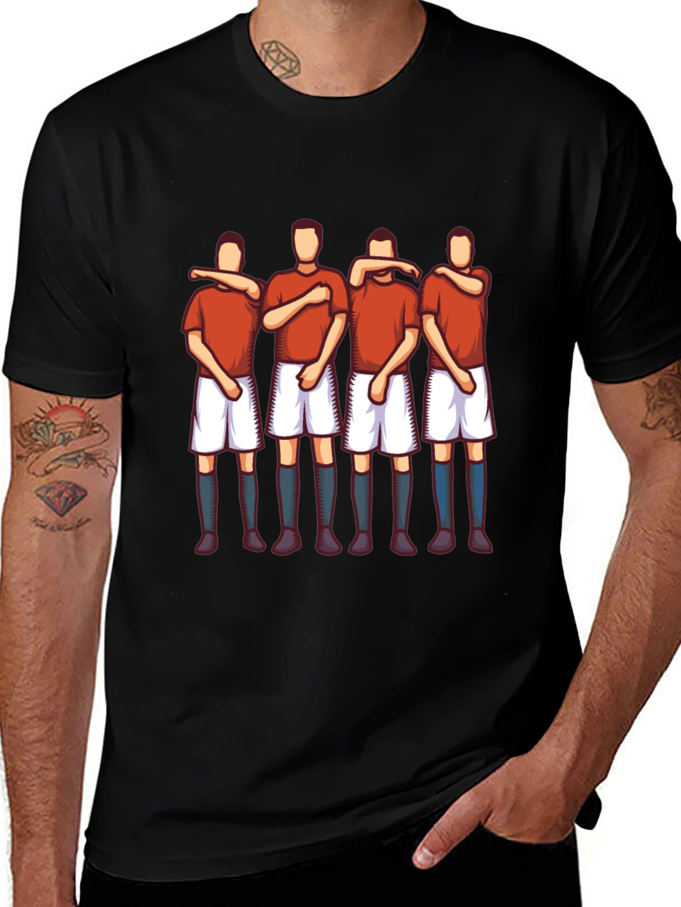 Variant 29 of Soccer Player Gesture Graphic Tee