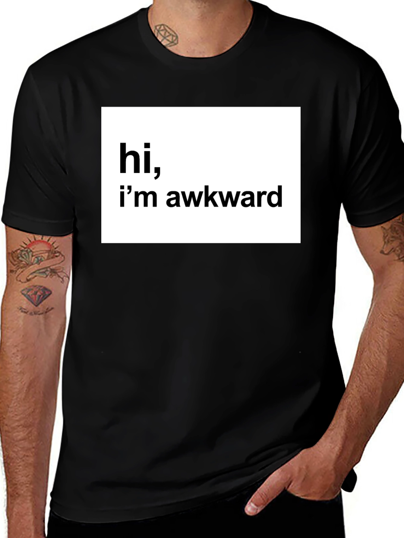 Variant 5 of Hi, I'm Awkward Tee - Funny Graphic T-Shirt