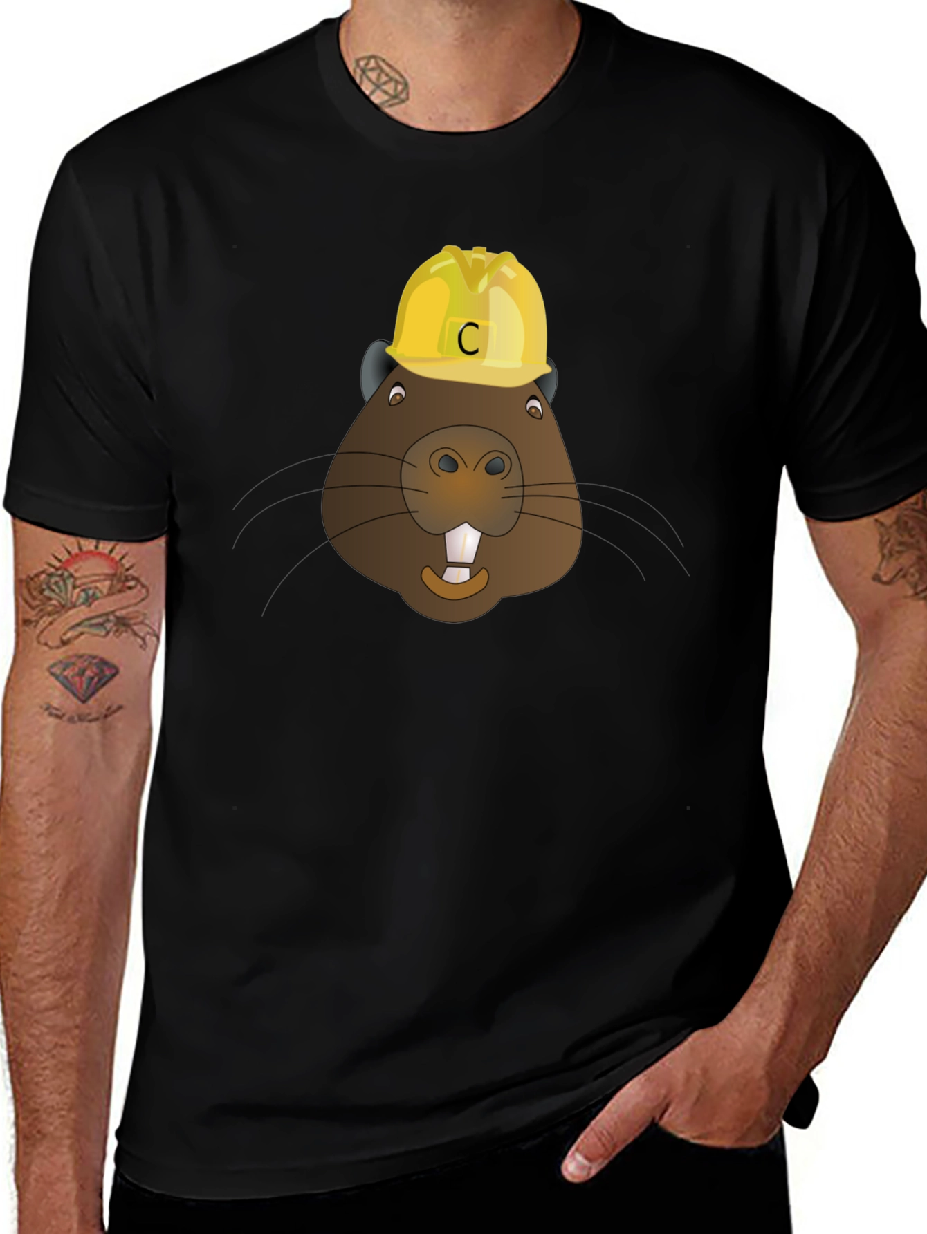 Variant 17 of Funny Beaver Builder T-Shirt - Construction Humor