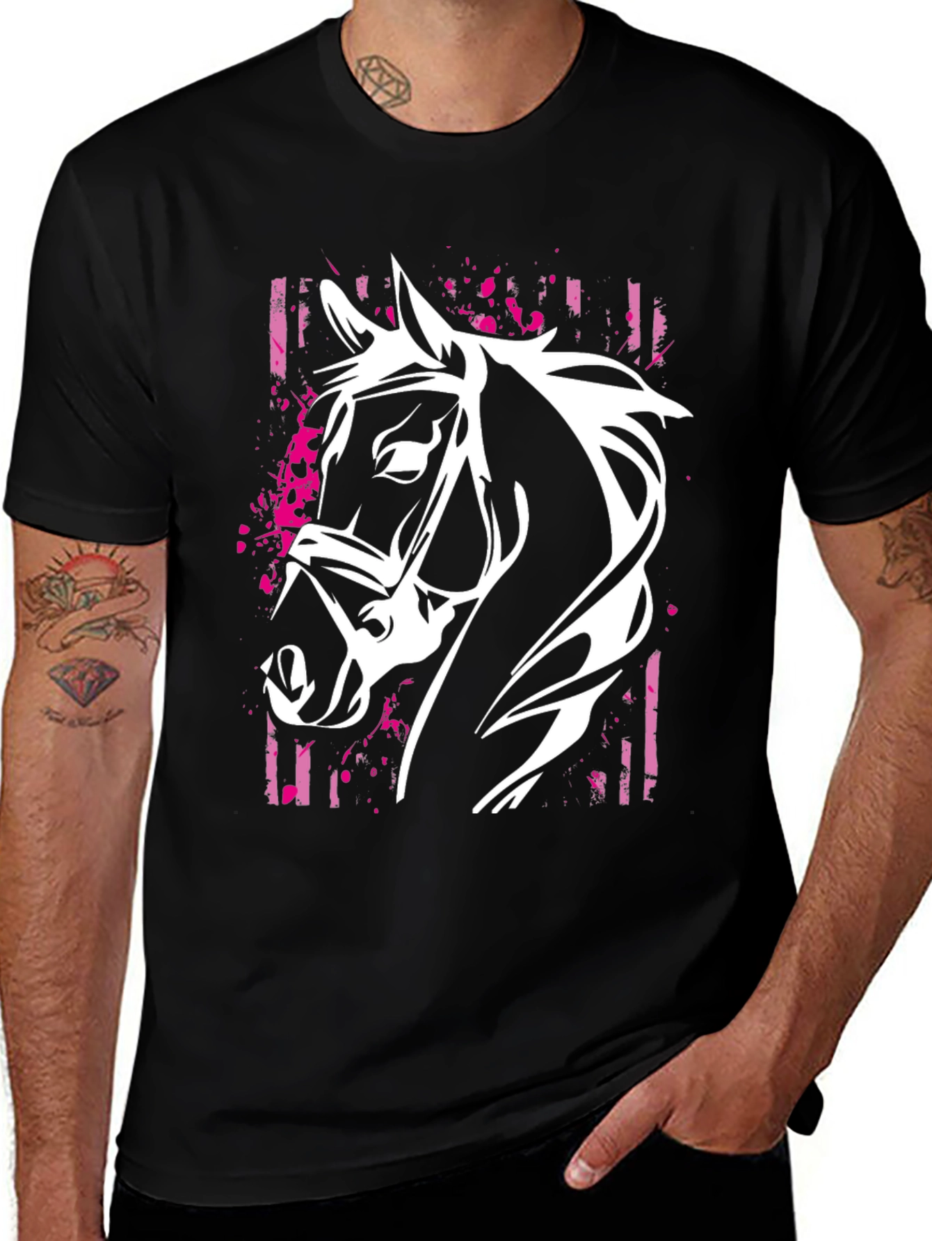 Variant 30 of Horse Graphic T-Shirt - Stylish Equestrian Design