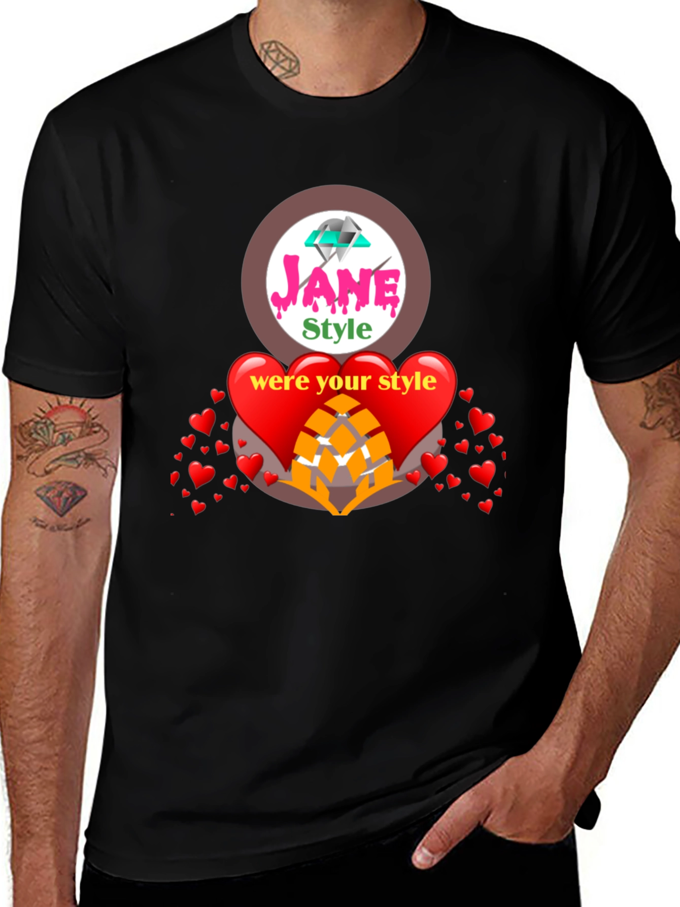 Variant 3 of Jane Style Graphic Tee - Love Edition