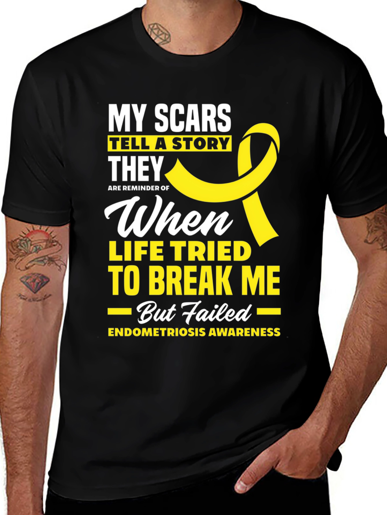 Endometriosis Awareness T-Shirt: My Scars Tell A Story