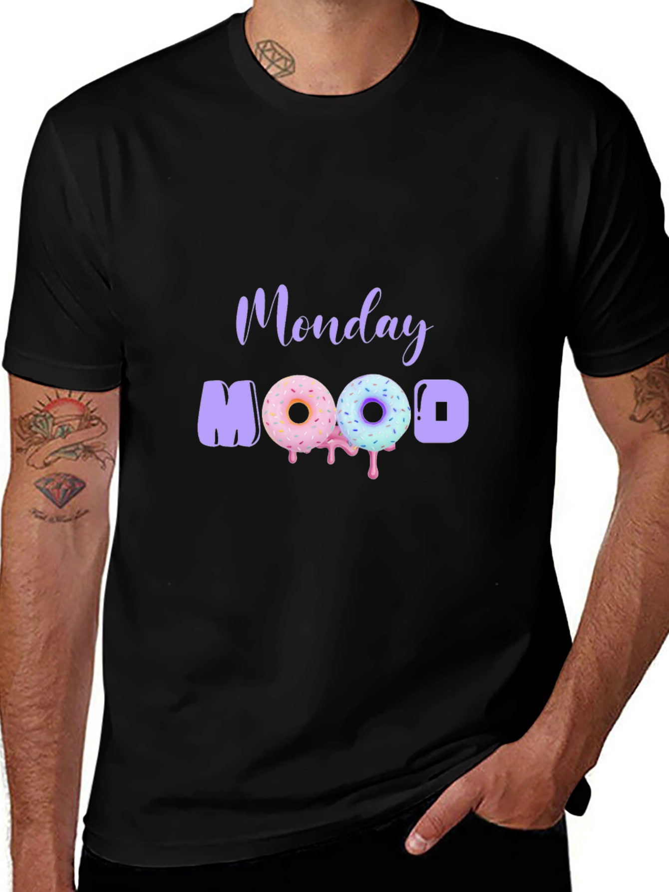 Variant 23 of Monday Mood Donut Graphic Tee
